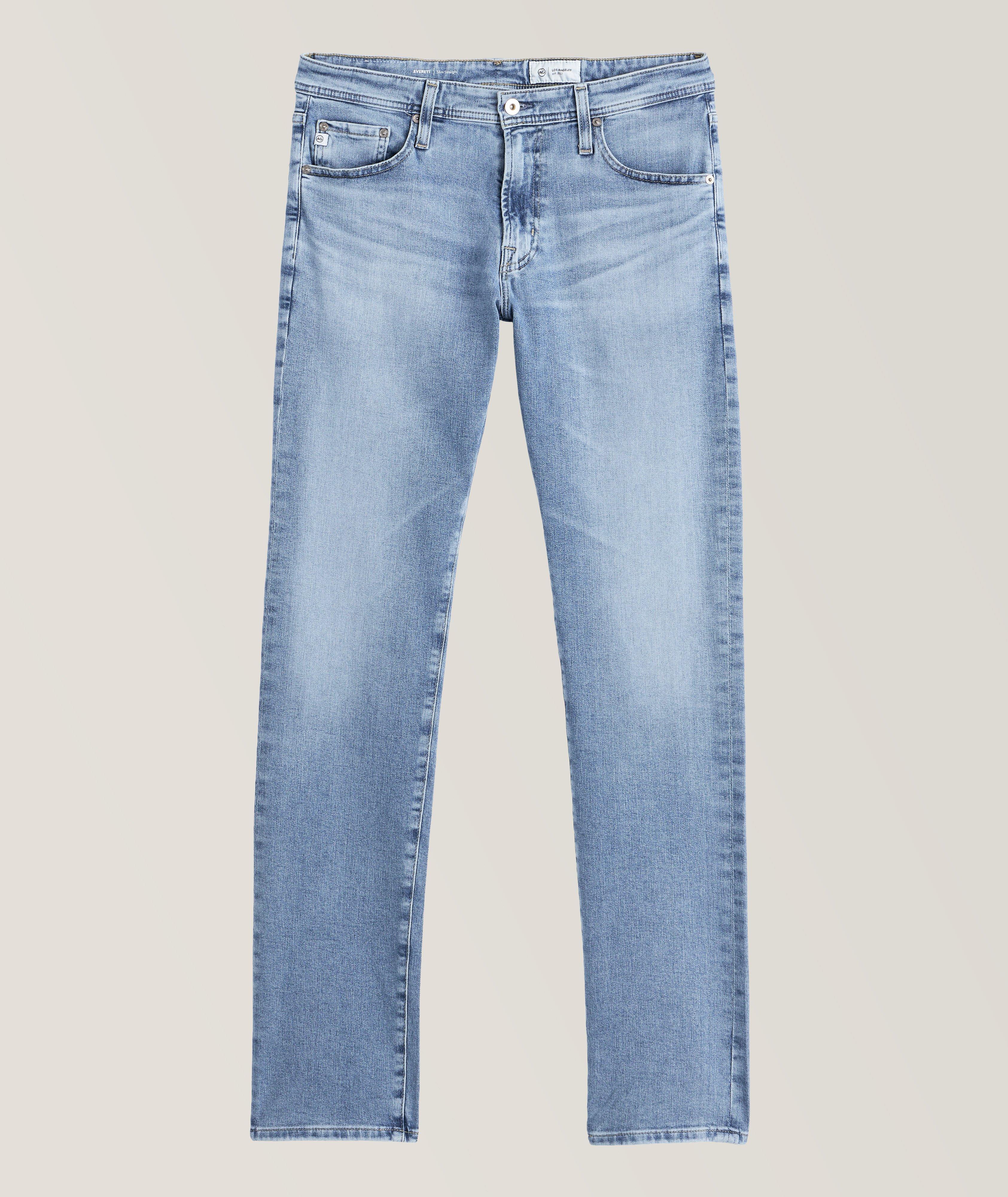 Straight fit comfort mid-rise jeans