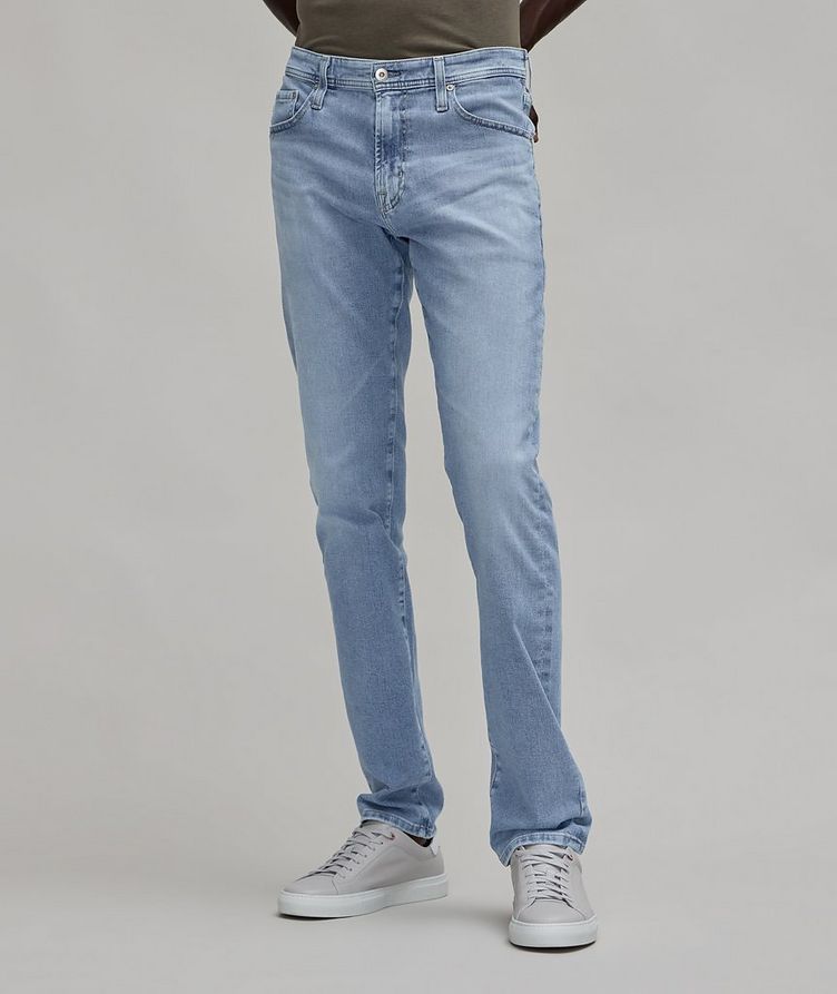 Everett Slim-Straight Cotton Blend Jeans image 1