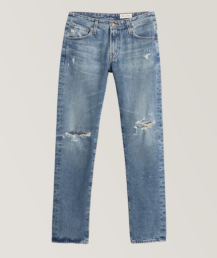 Tellis Modern-Slim Distressed Cotton Jeans image 0