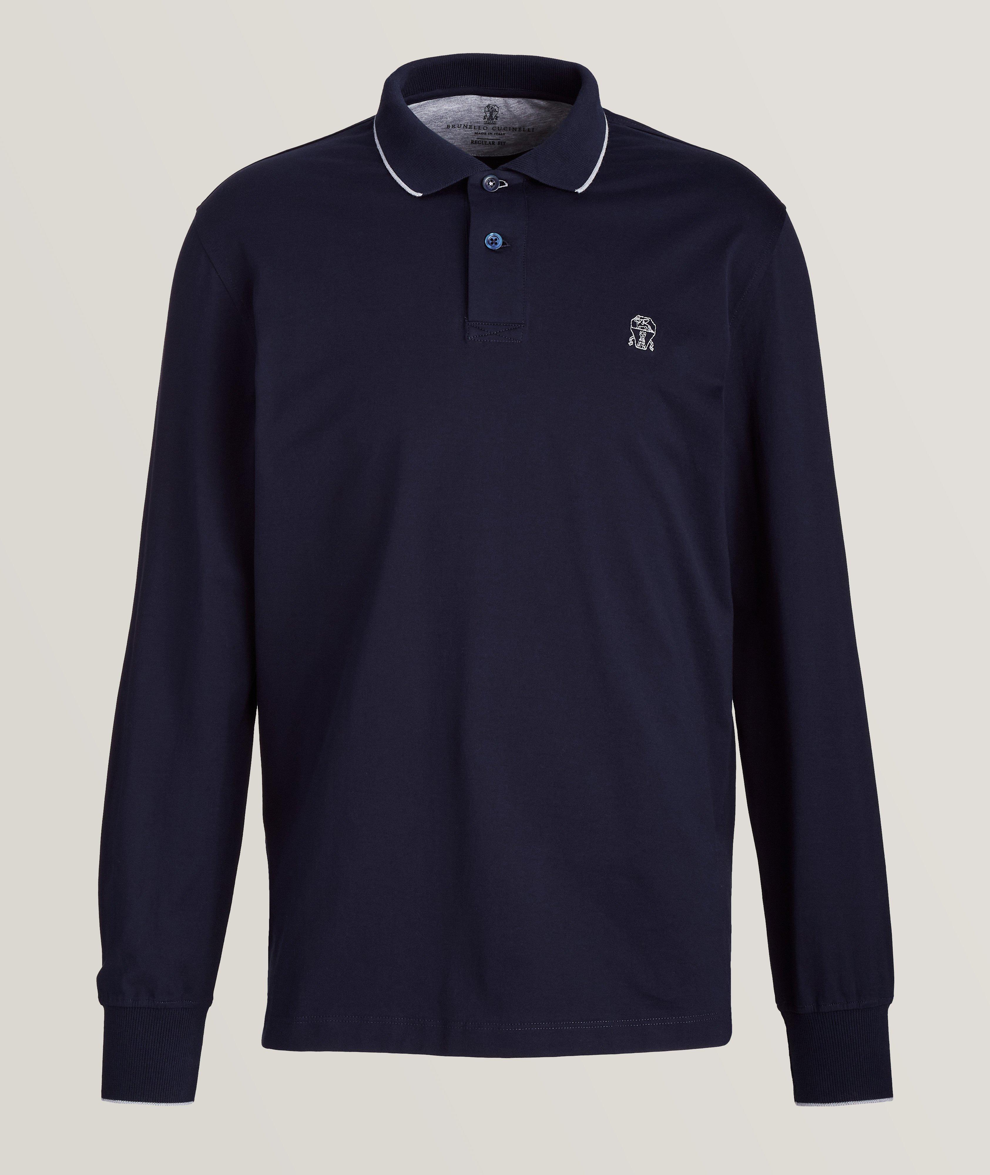 Polo en coton jersey avec logo image 0