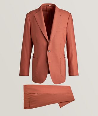 Harold Solid Linen-Wool Deconstructed Suit
