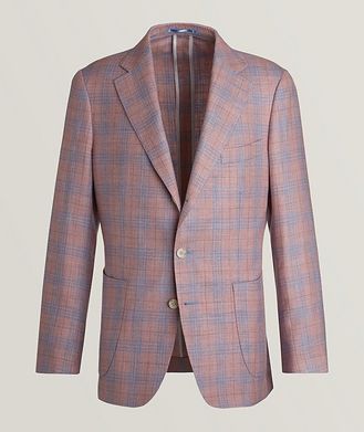 Harold Plaid Wool-Silk-Linen Sports Jacket