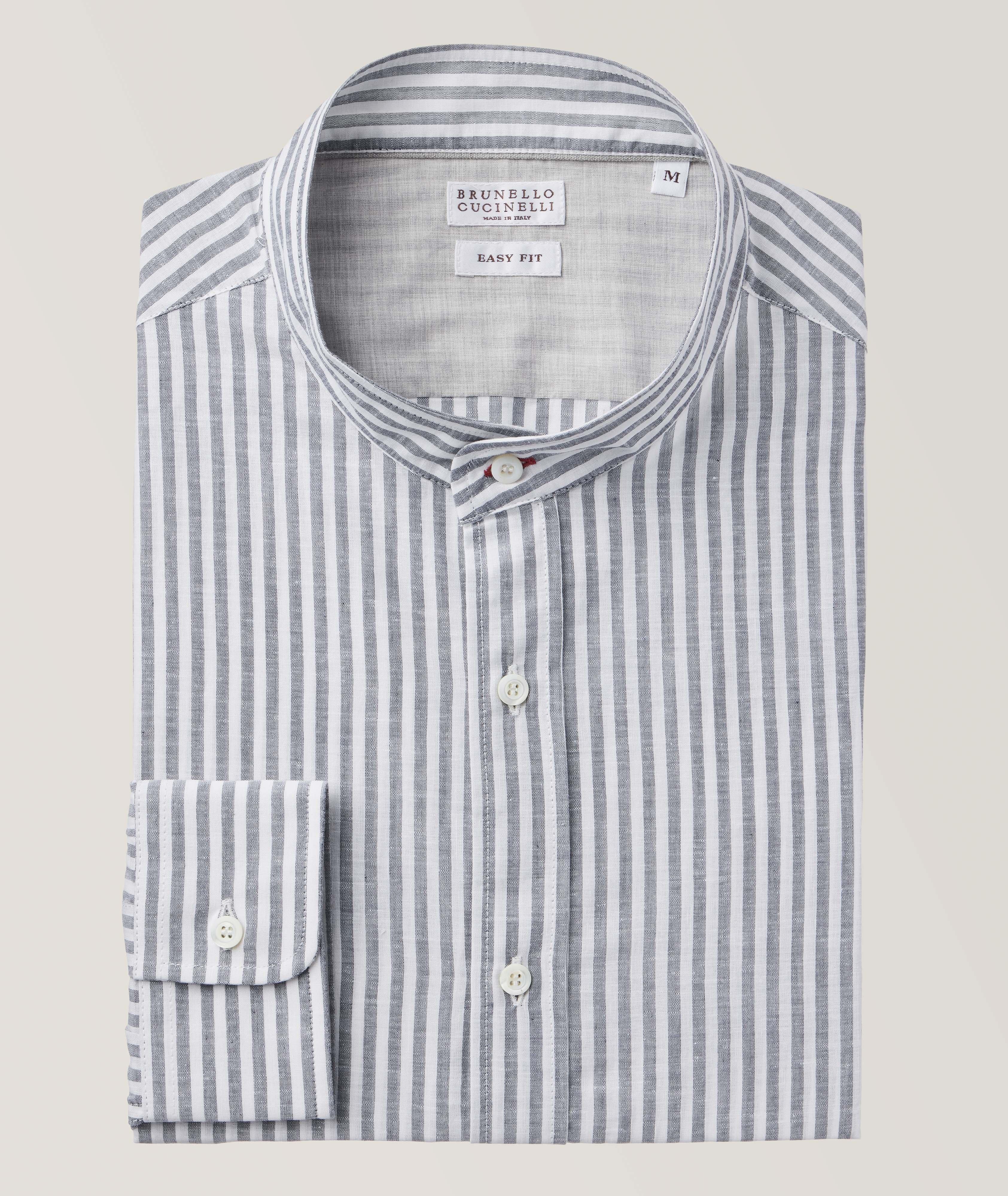 Bengal Stripe Cotton-Linen Sport Shirt  image 0