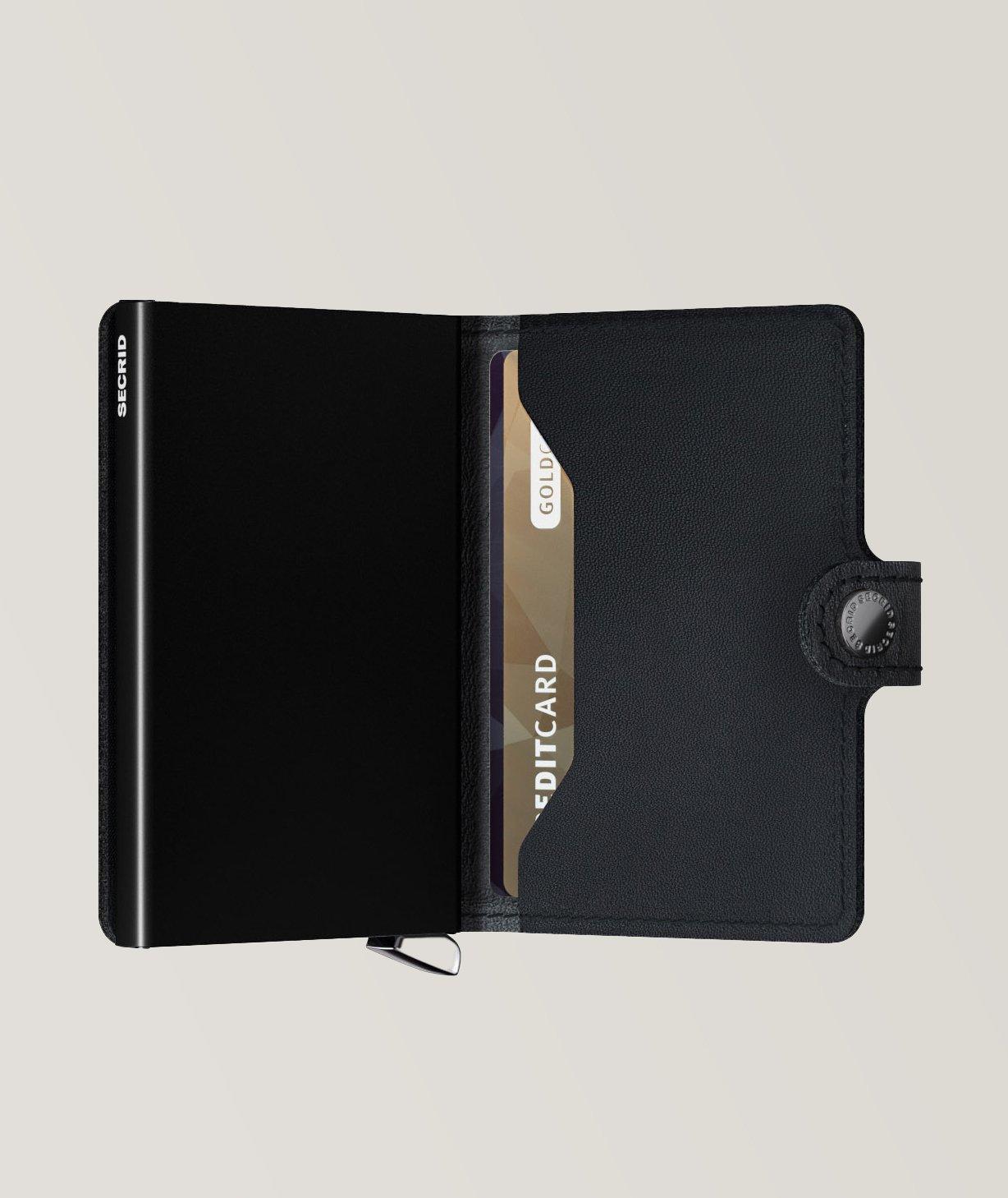 Premium Collection Emboss Lines Sheep Leather Miniwallet image 3