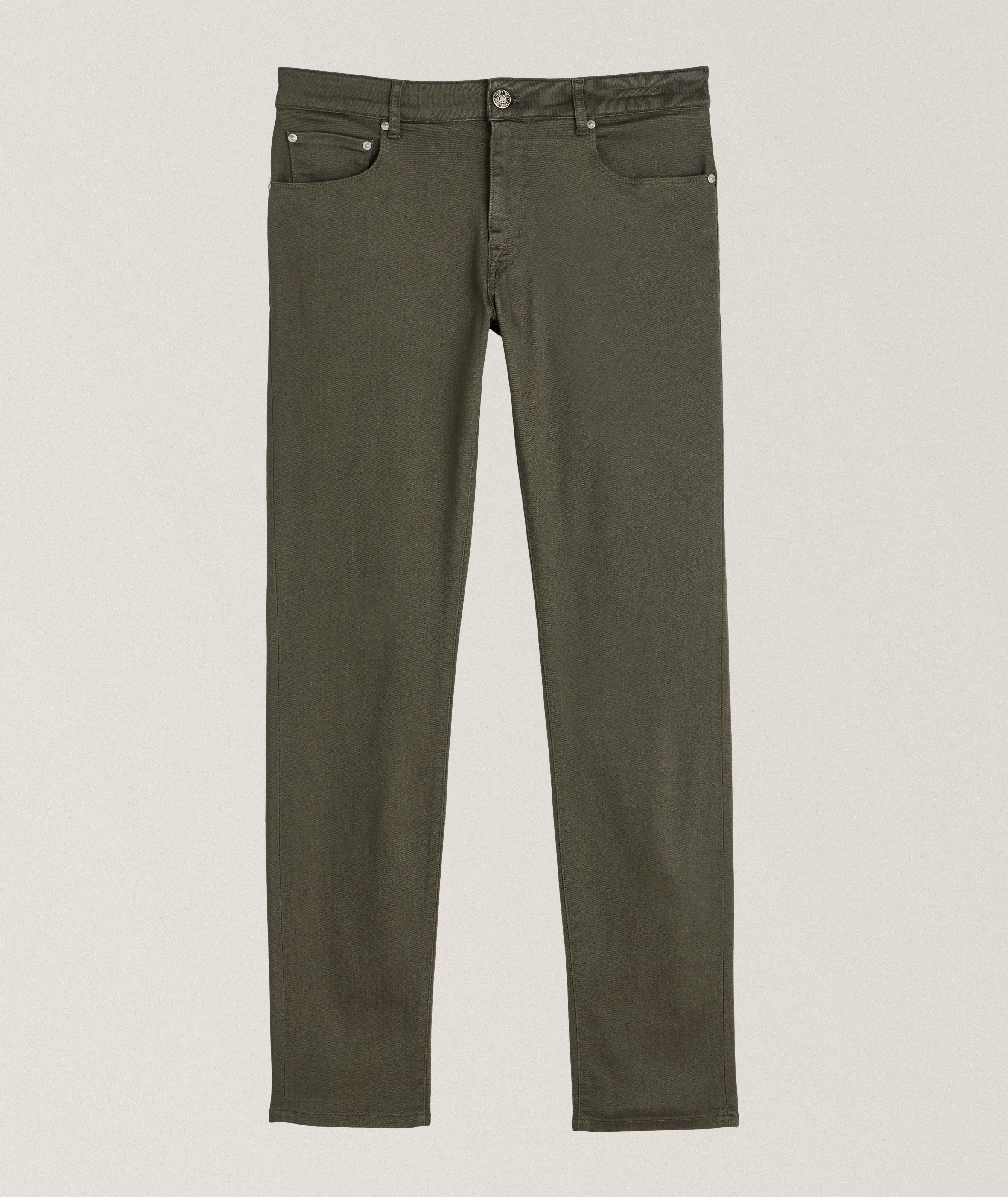 MM6 Maison Margiela Five Pocket Pants in Slub Indigo Denim Green