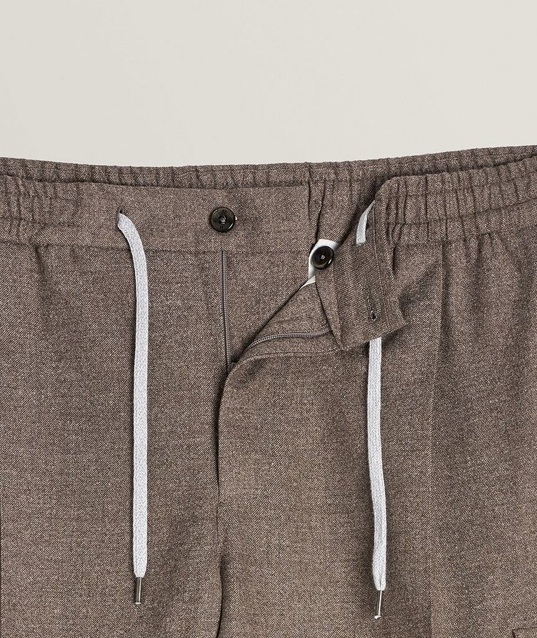 Fleece Wool Cargo Pants image 1