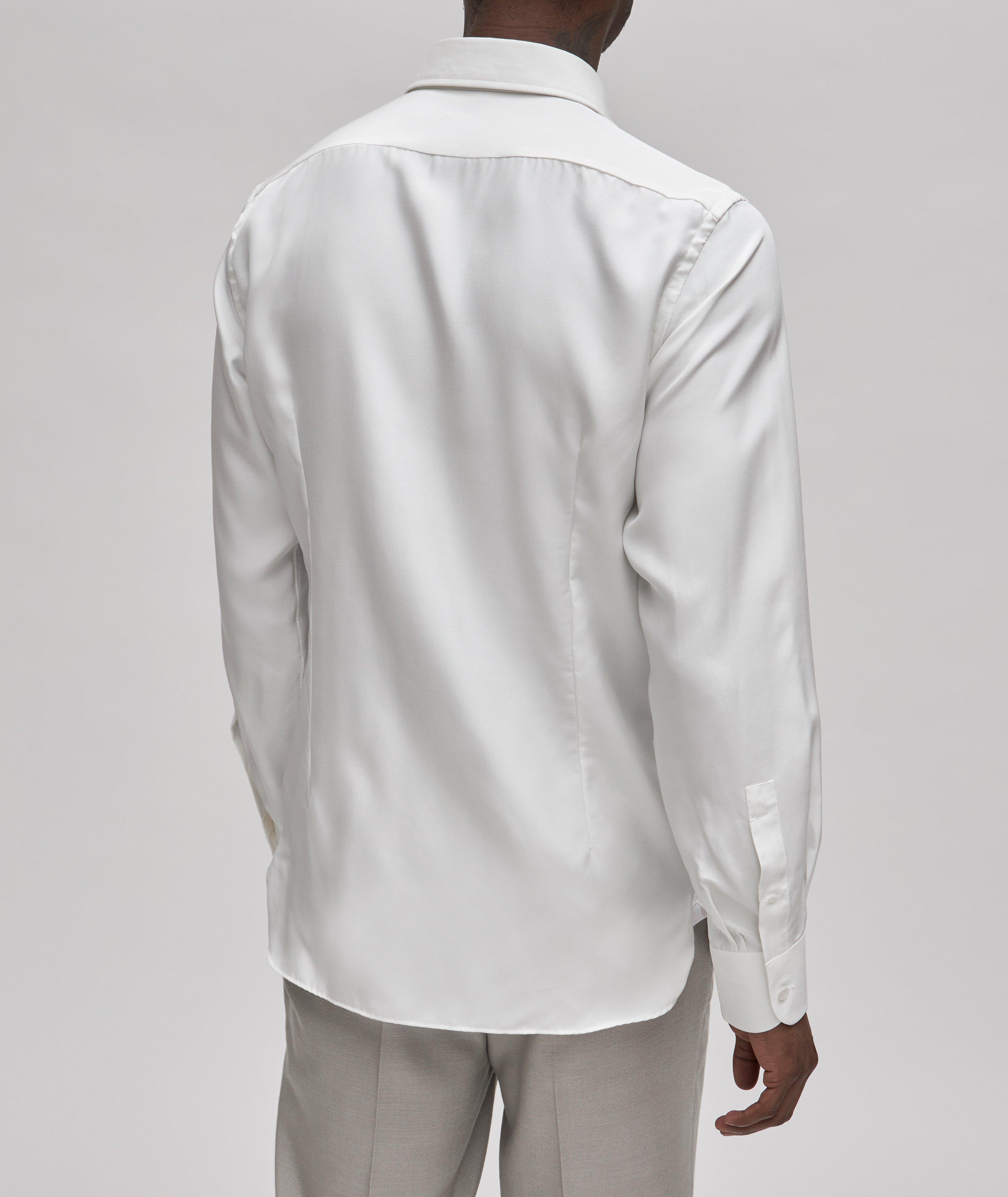 Slim-Fit Silk Dress Shirt  image 2