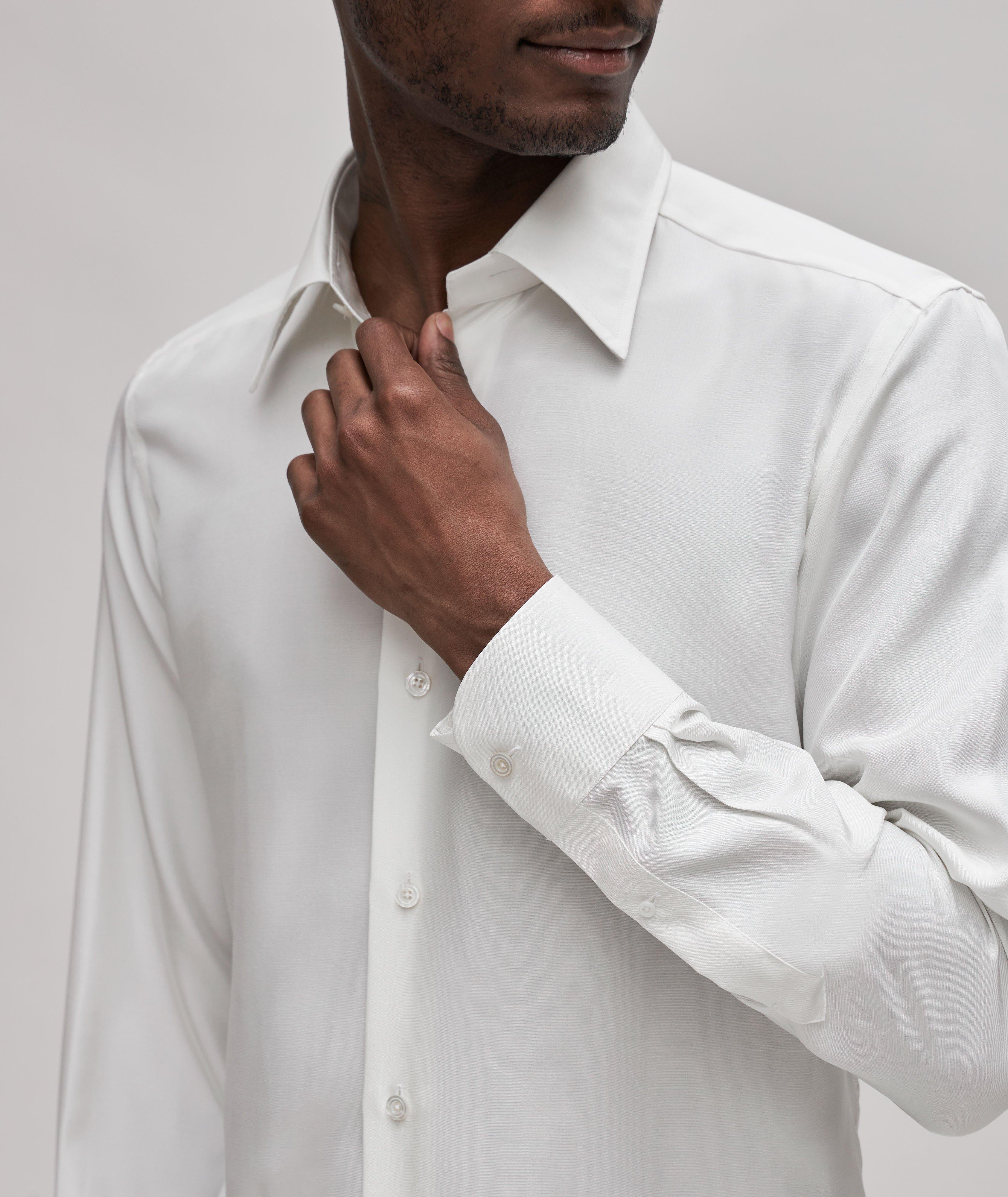 Slim-Fit Silk Dress Shirt  image 3