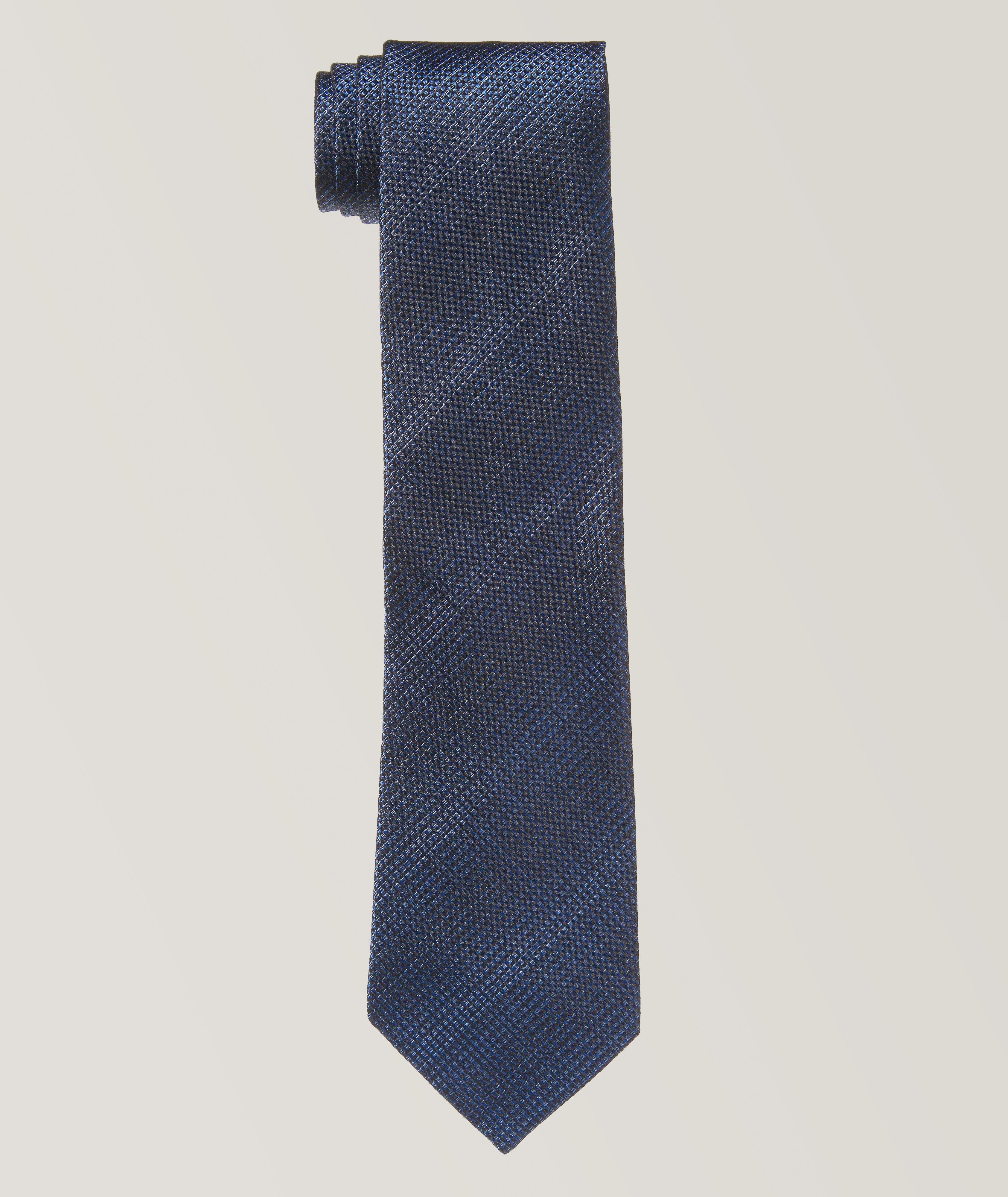 Glen Plaid Silk Tie image 0