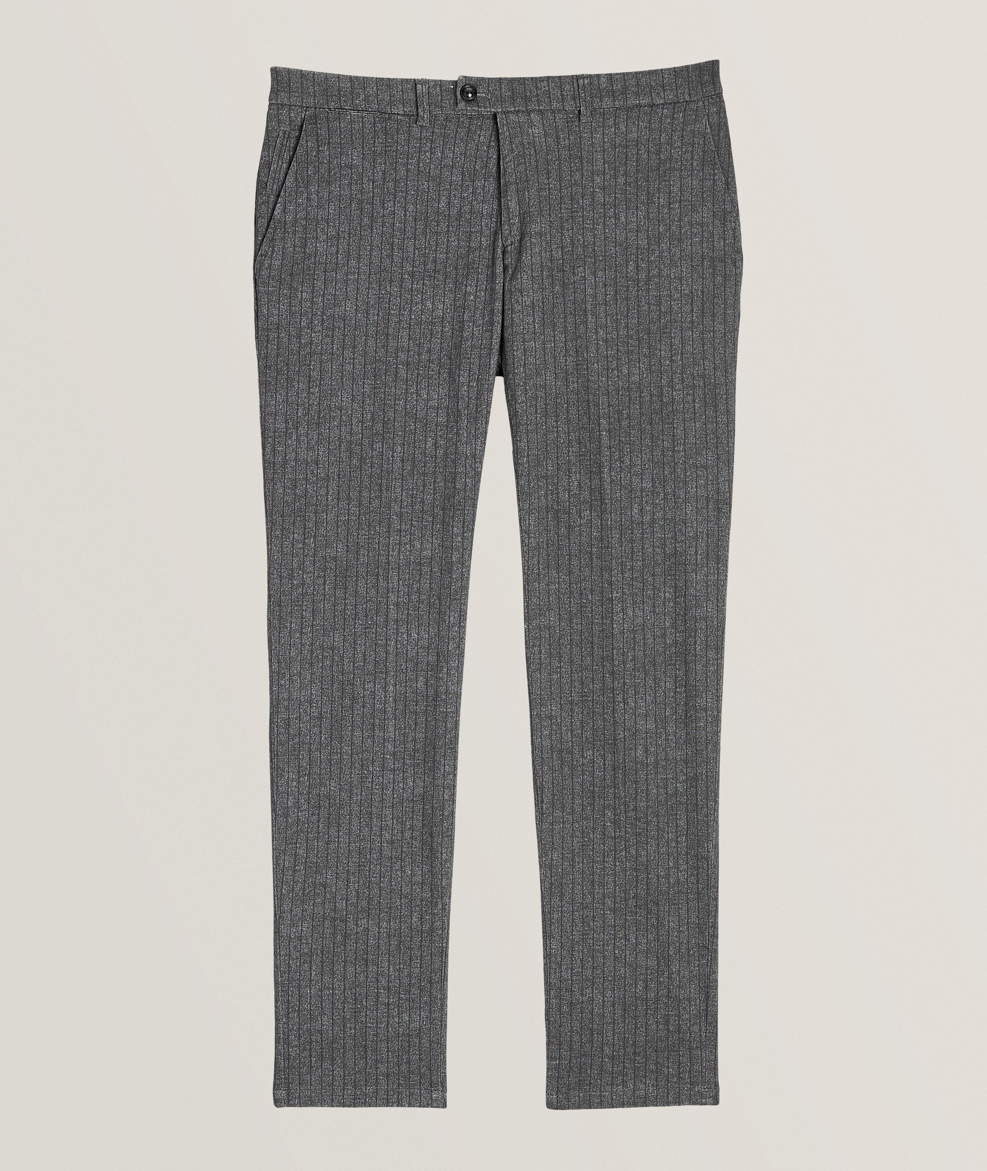 Pantalon en coton extensible à rayures, édition numérotée image 0