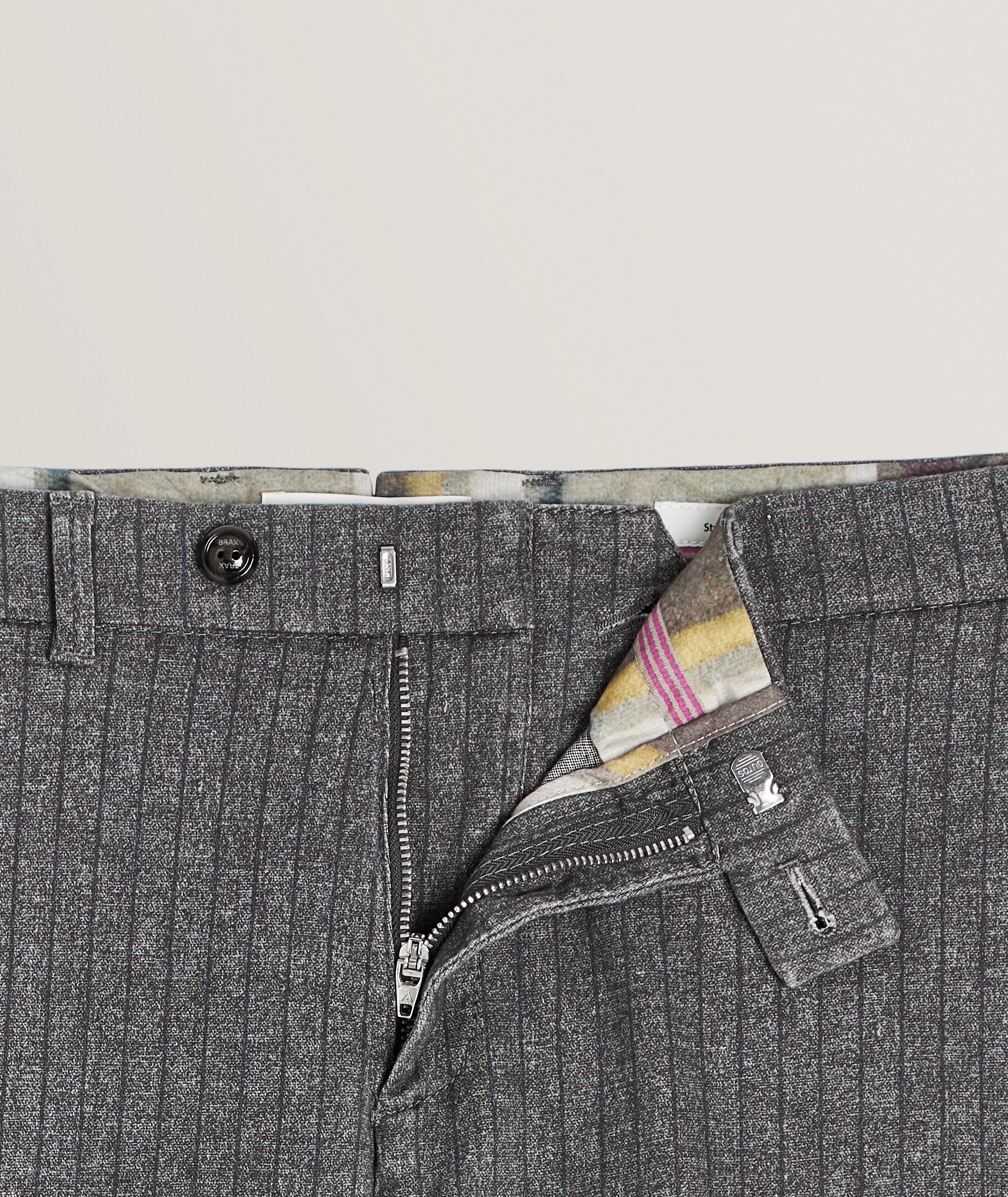 Pantalon en coton extensible à rayures, édition numérotée image 1