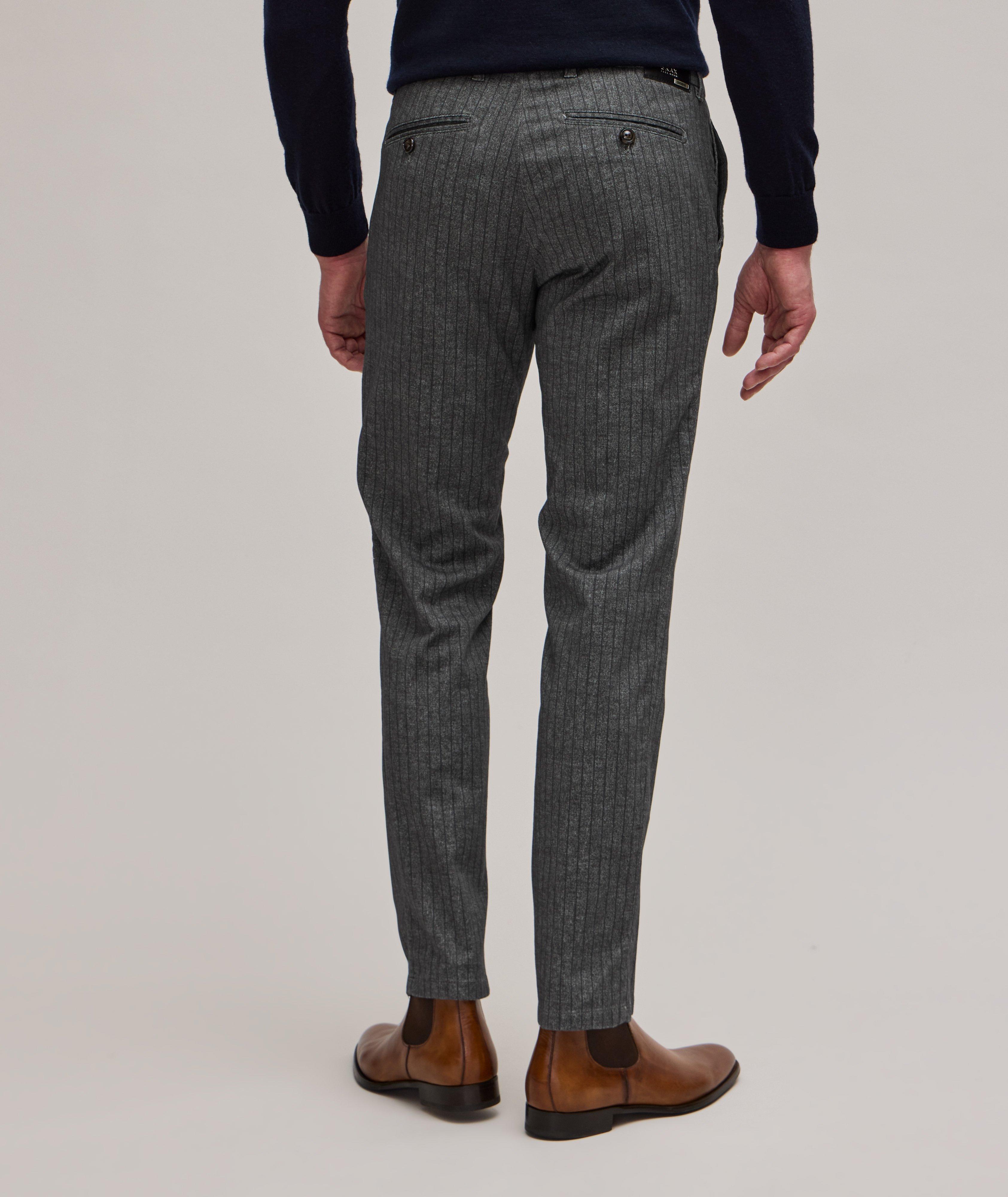 Pantalon en coton extensible à rayures, édition numérotée image 2