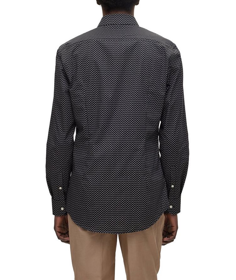 Chemise habillée en coton extensible à motif de coupe amincie image 2