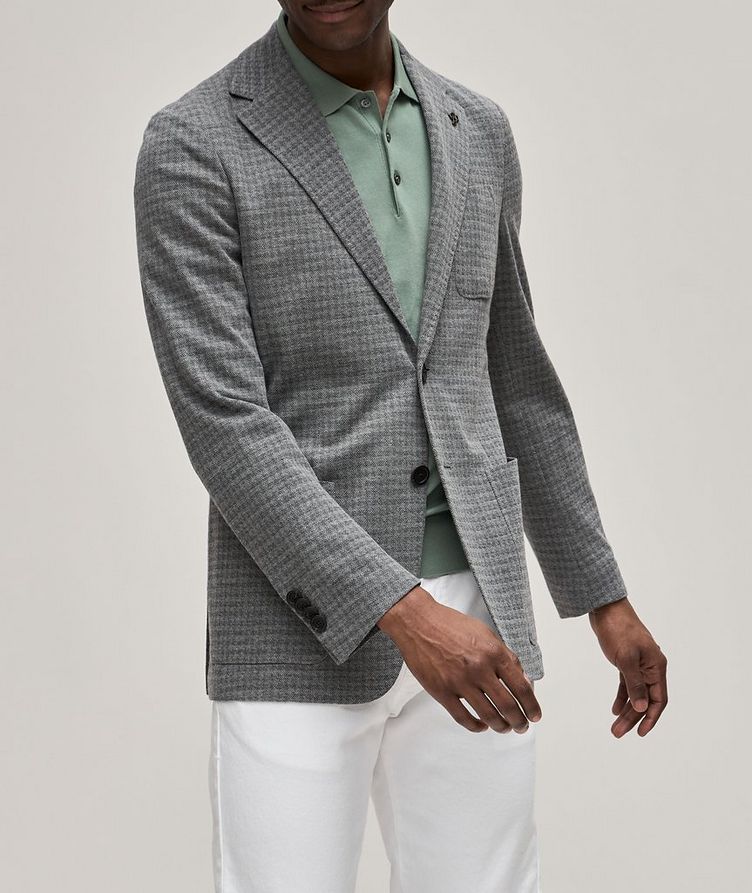 Houndstooth Jersey Cotton-Wool Sport Jacket image 2