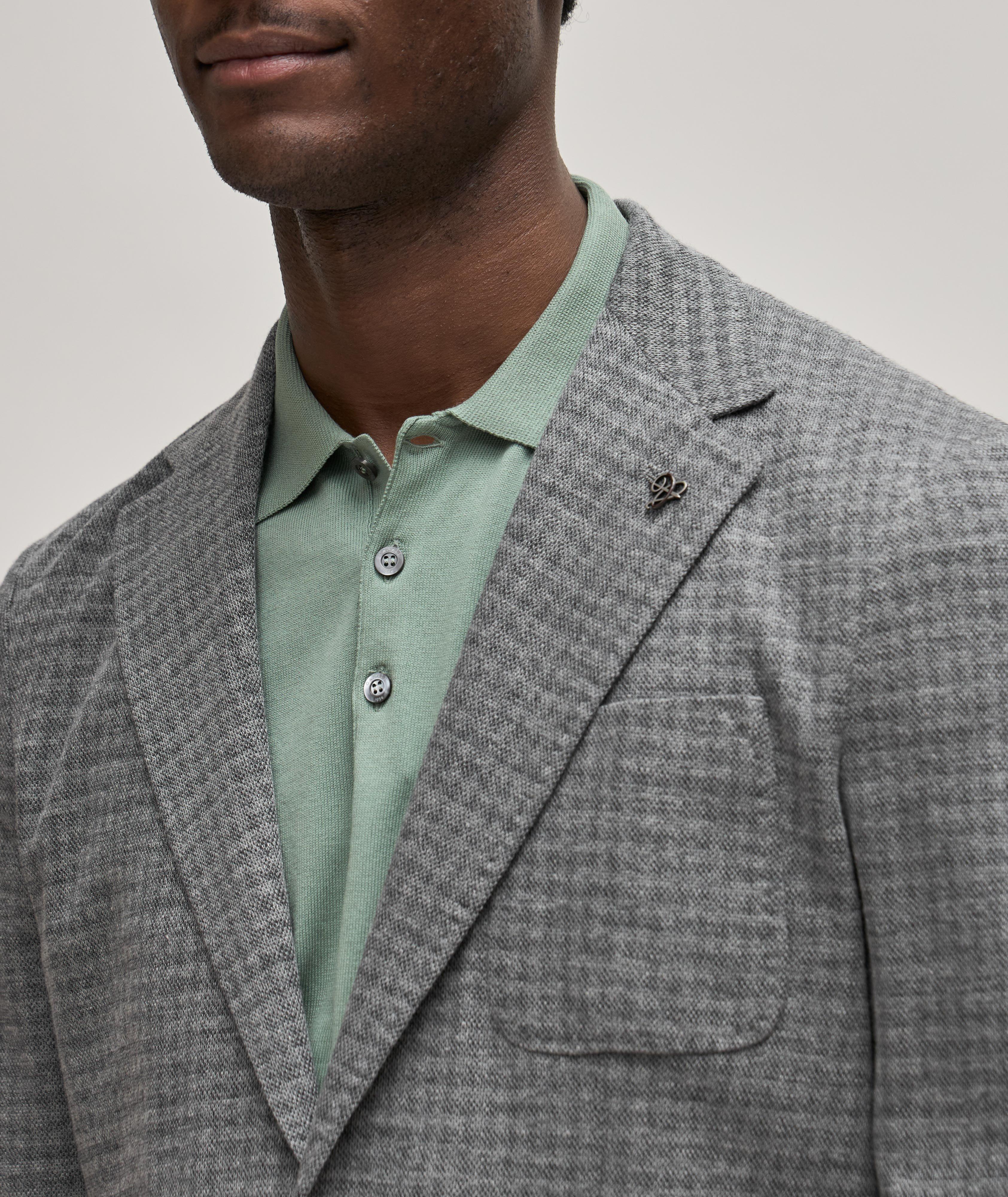 Houndstooth Jersey Cotton-Wool Sport Jacket image 4