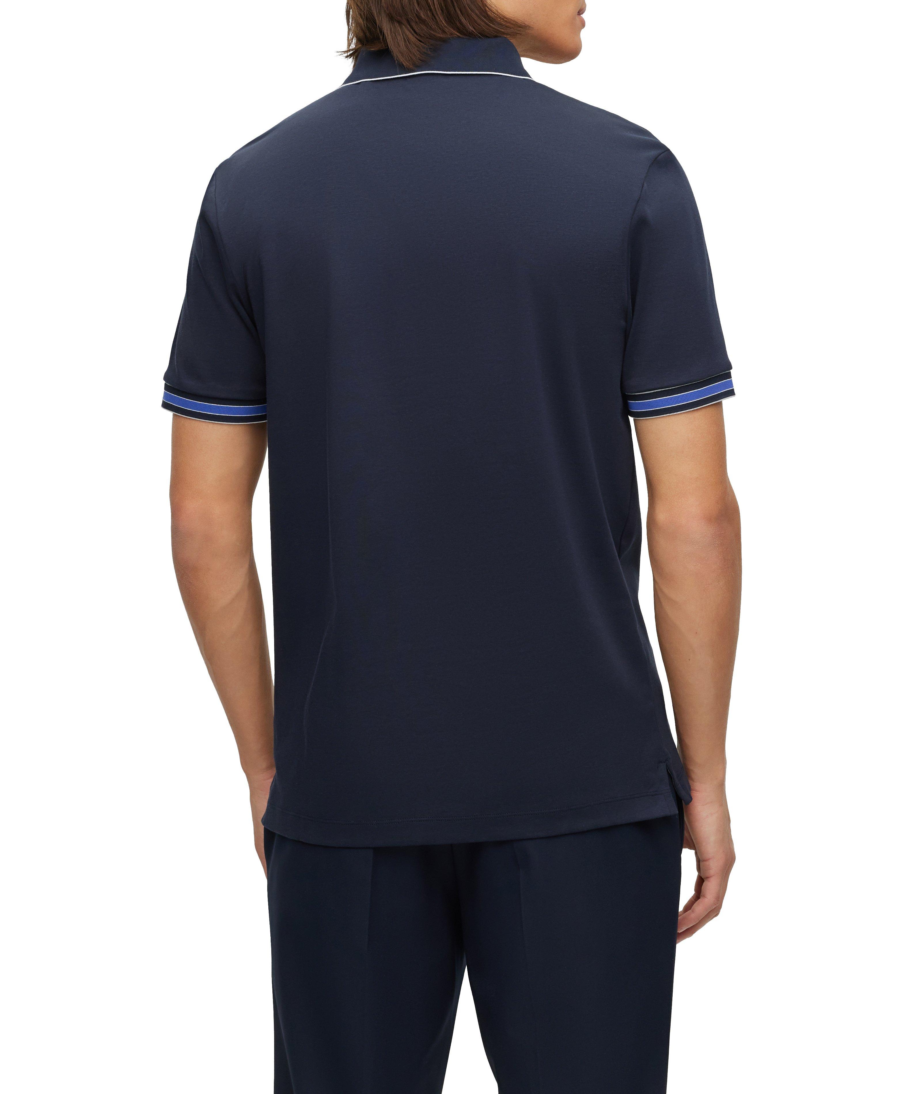 Regular-Fit Interlock Cotton Polo  image 3