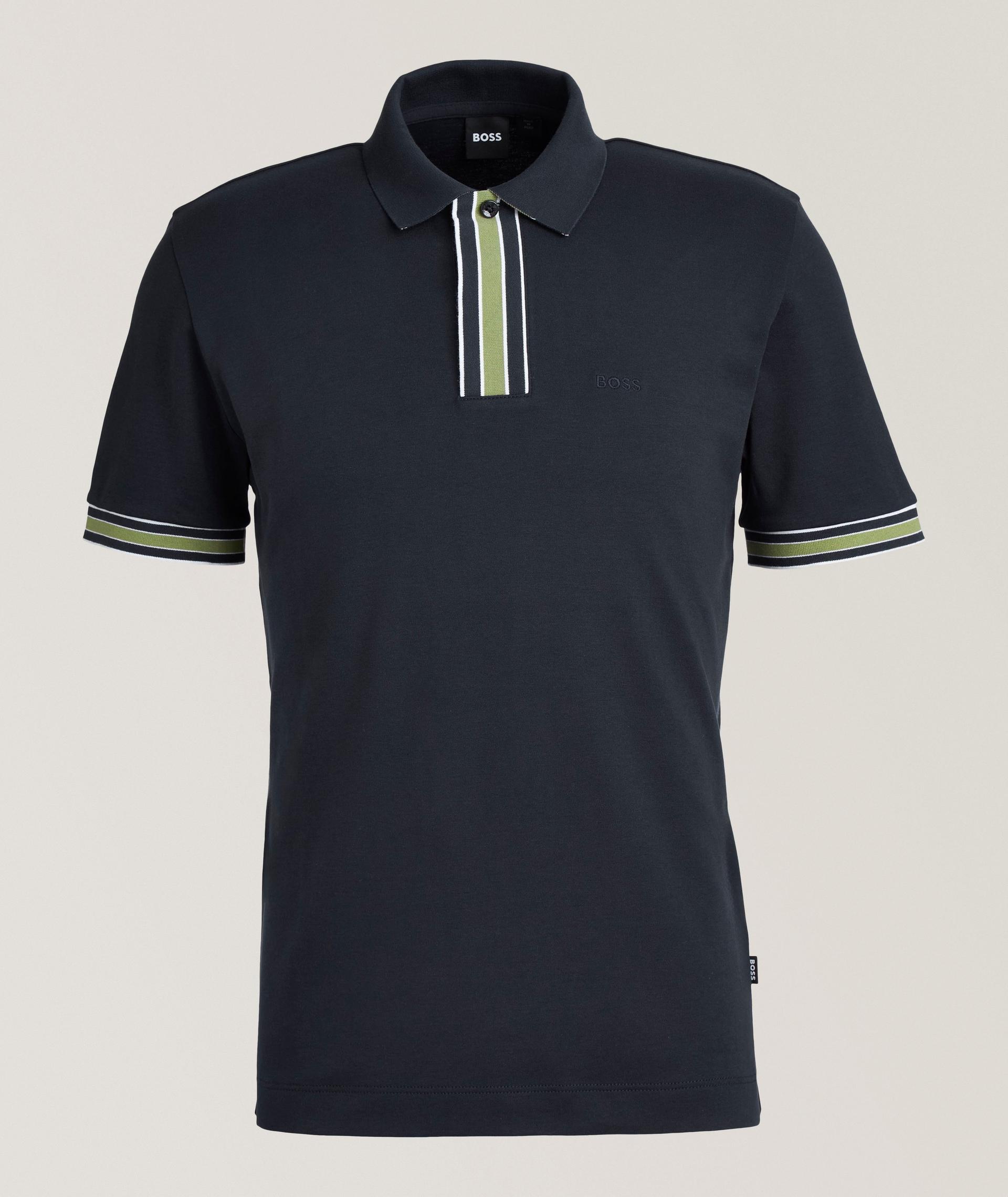 Regular-Fit Interlock Cotton Polo  image 0