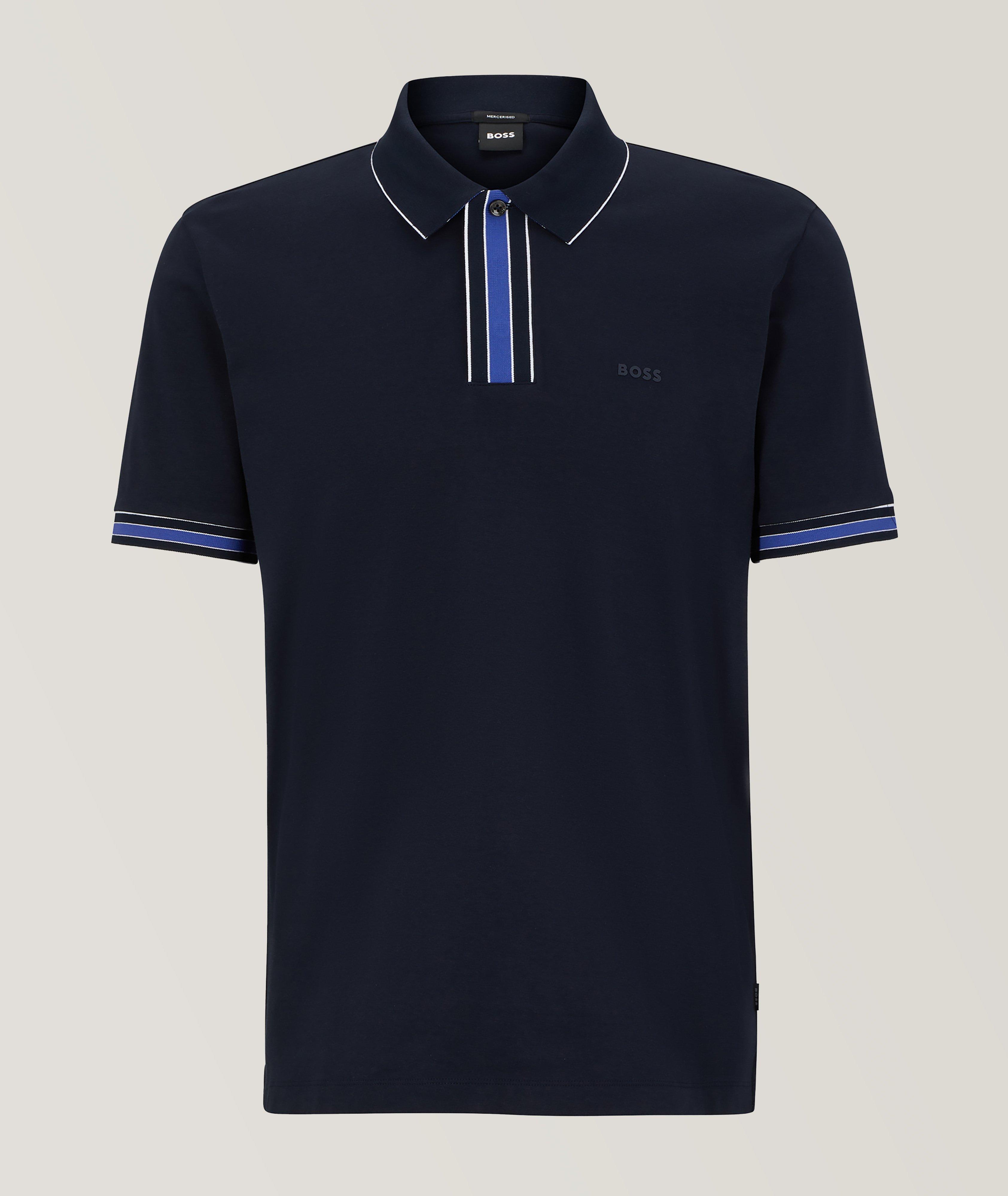 Regular-Fit Interlock Cotton Polo  image 0