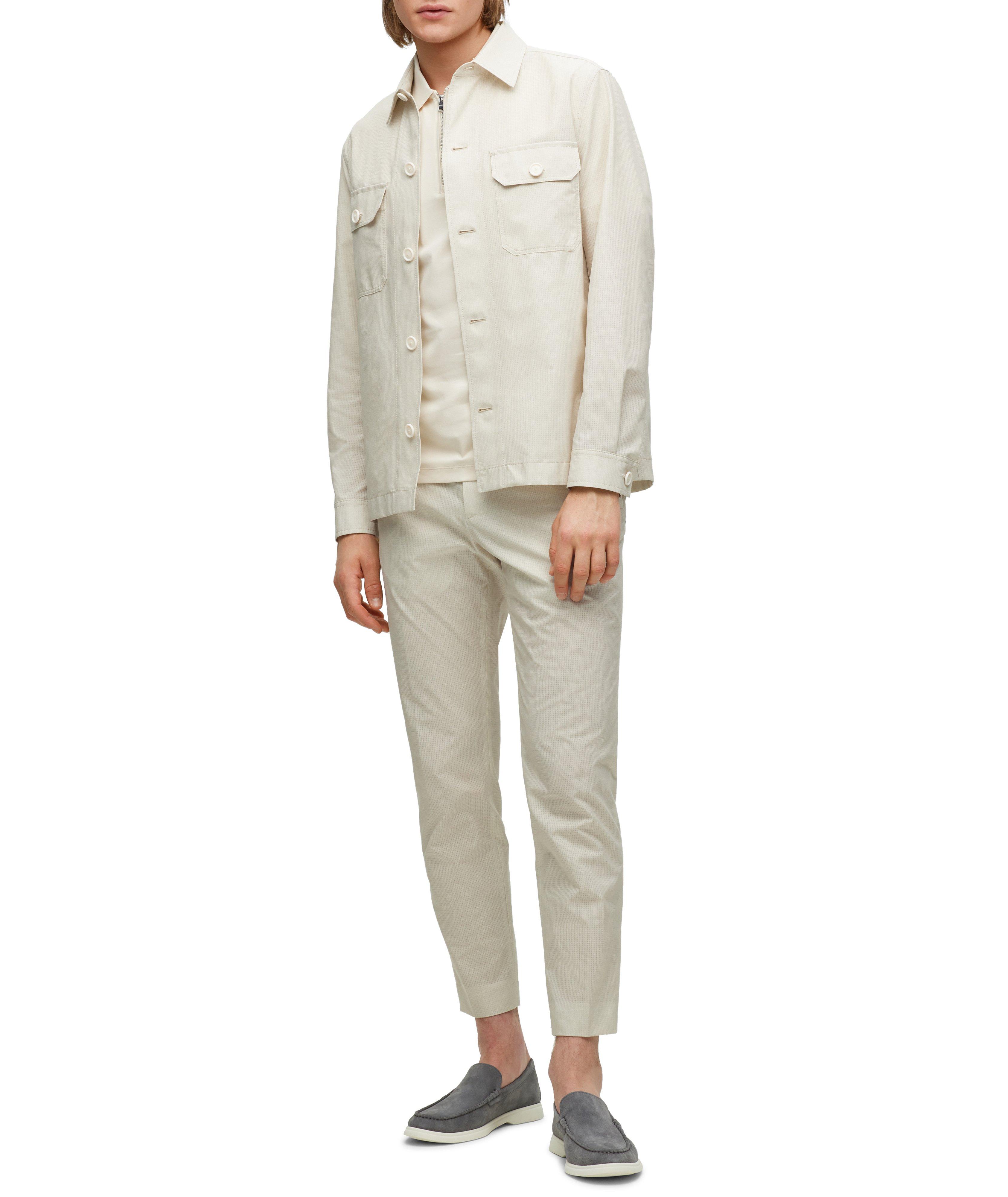 Polo en tricot interlock de coupe amincie image 1