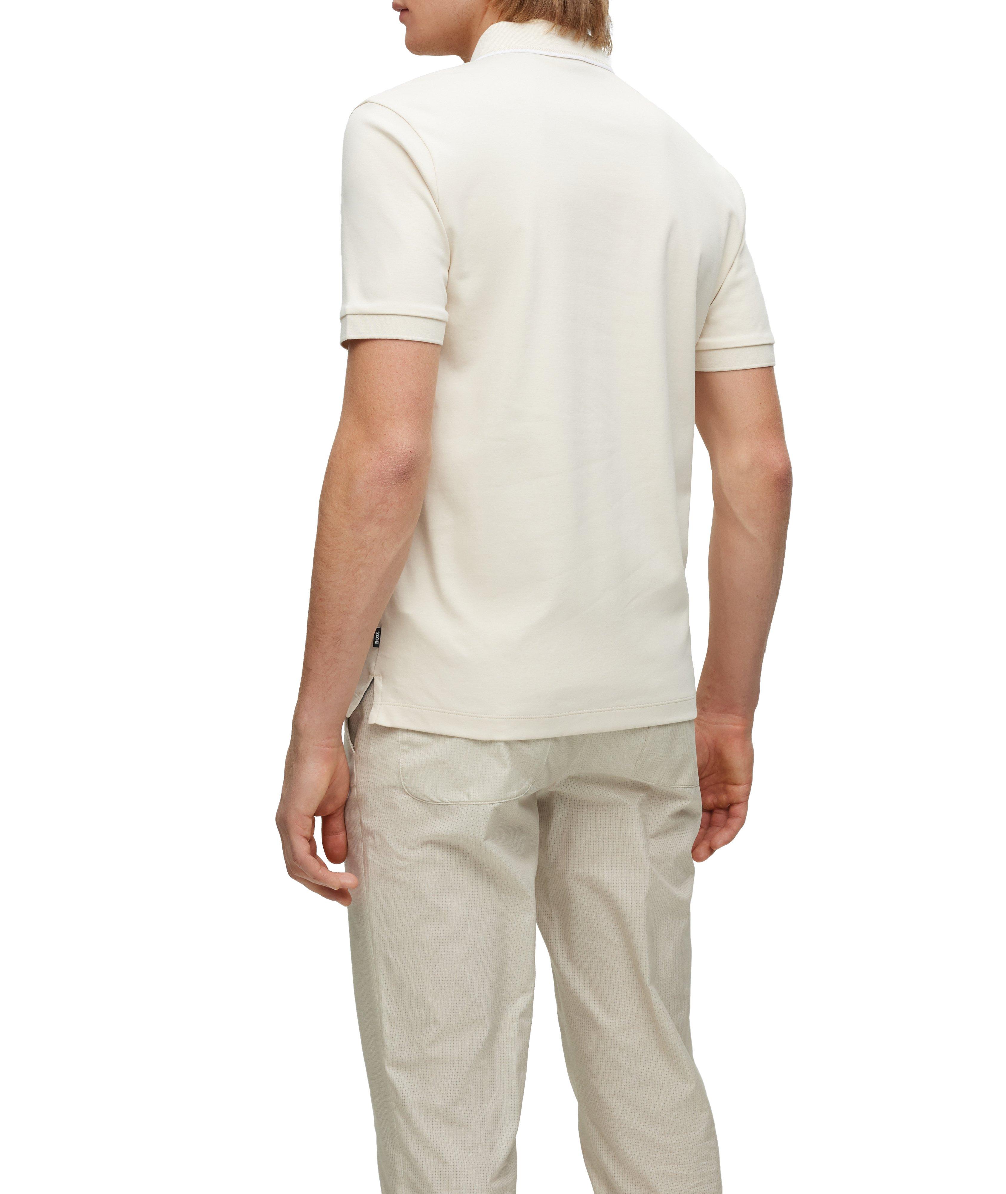 Polo en tricot interlock de coupe amincie image 3
