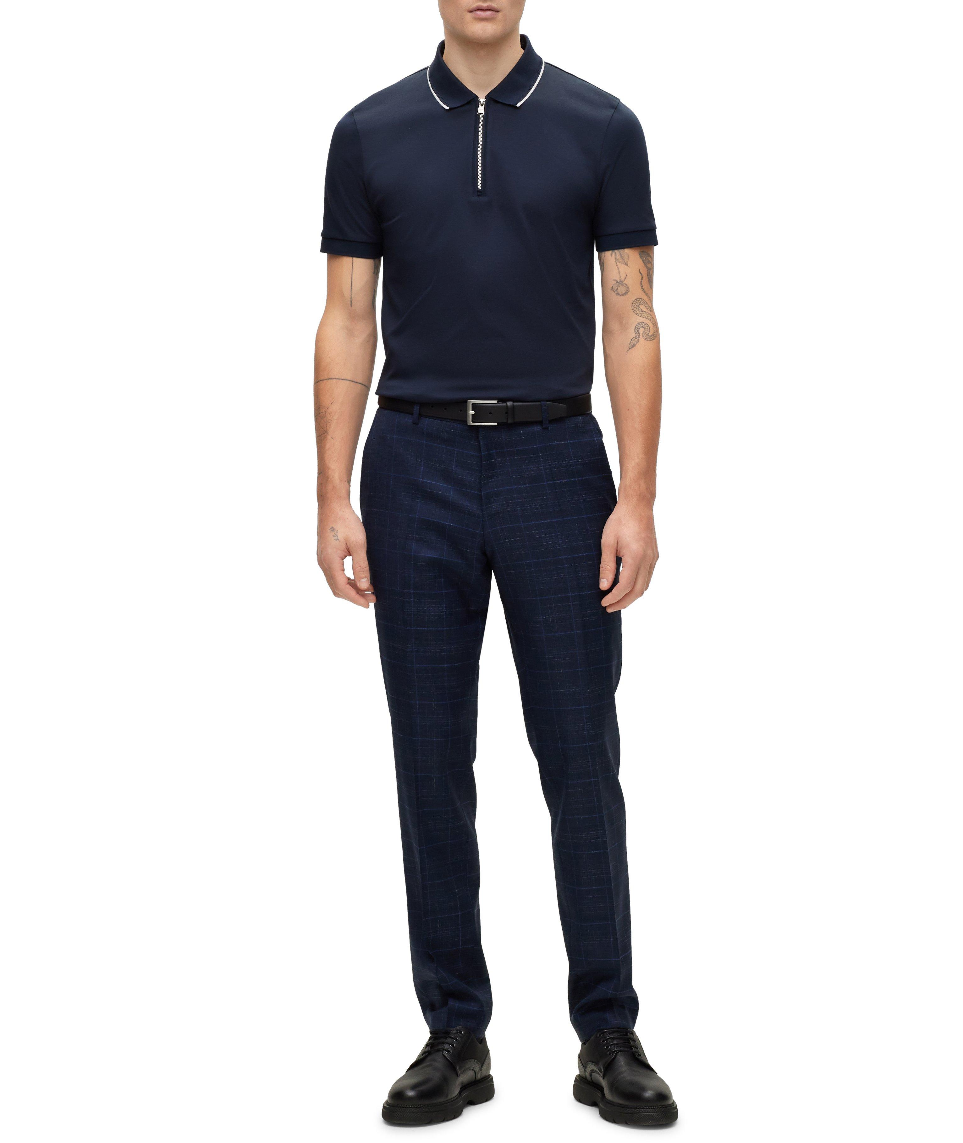 Polo en tricot interlock de coupe amincie image 4