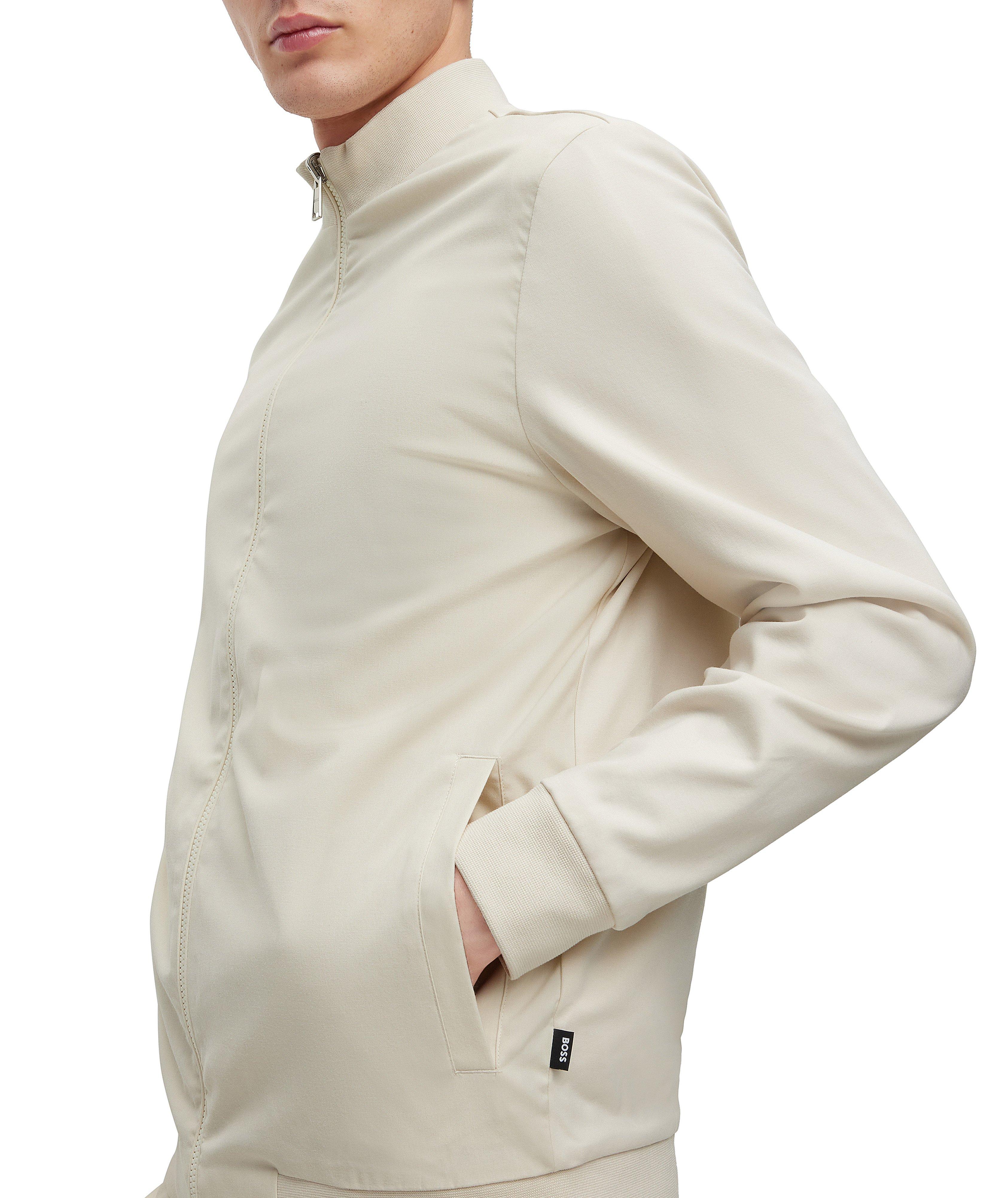 Reversible Cotton-Blend Zip-Up Sweater image 4
