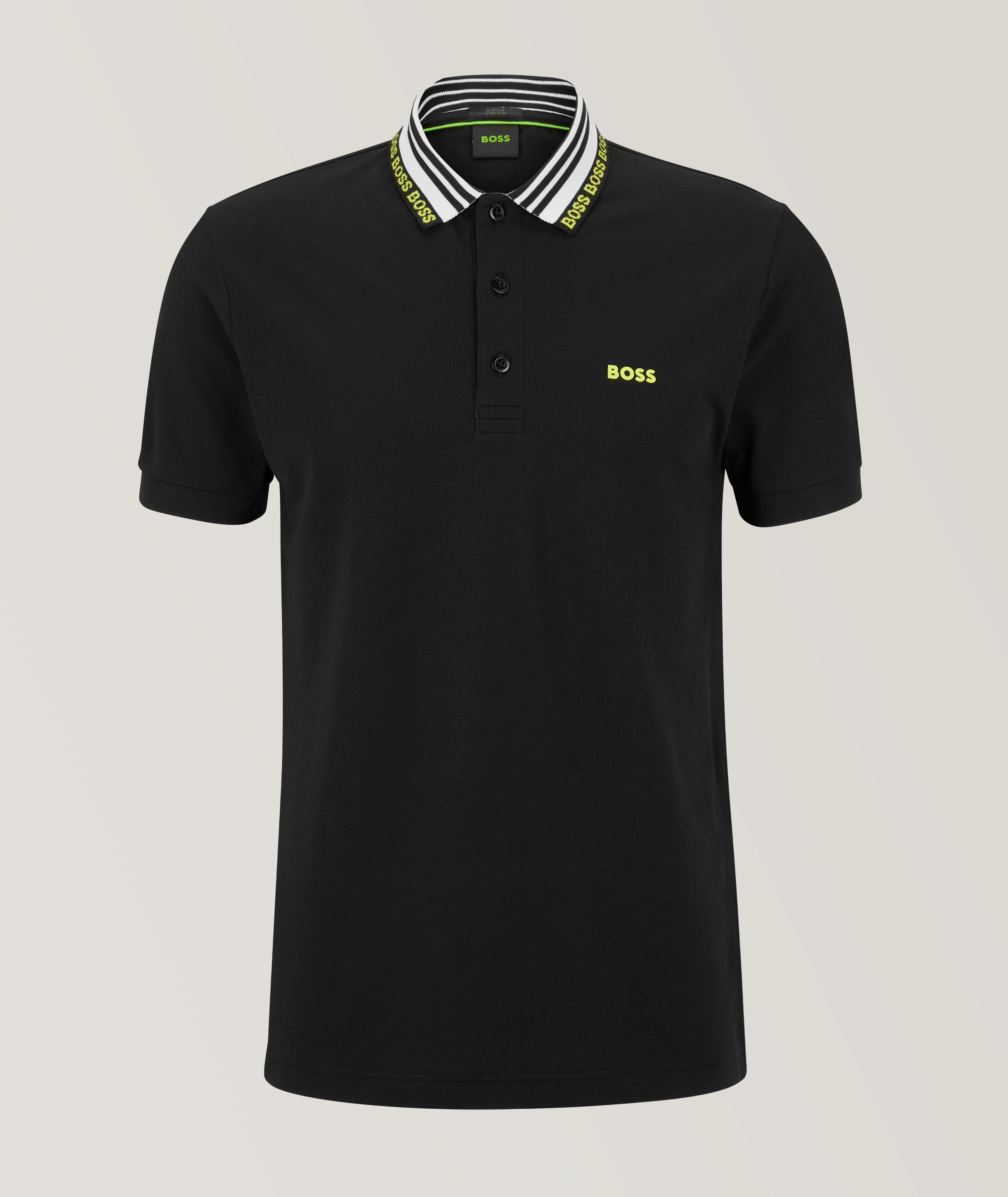 Slim-Fit Logo Embroidered Cotton-Blend Polo image 0