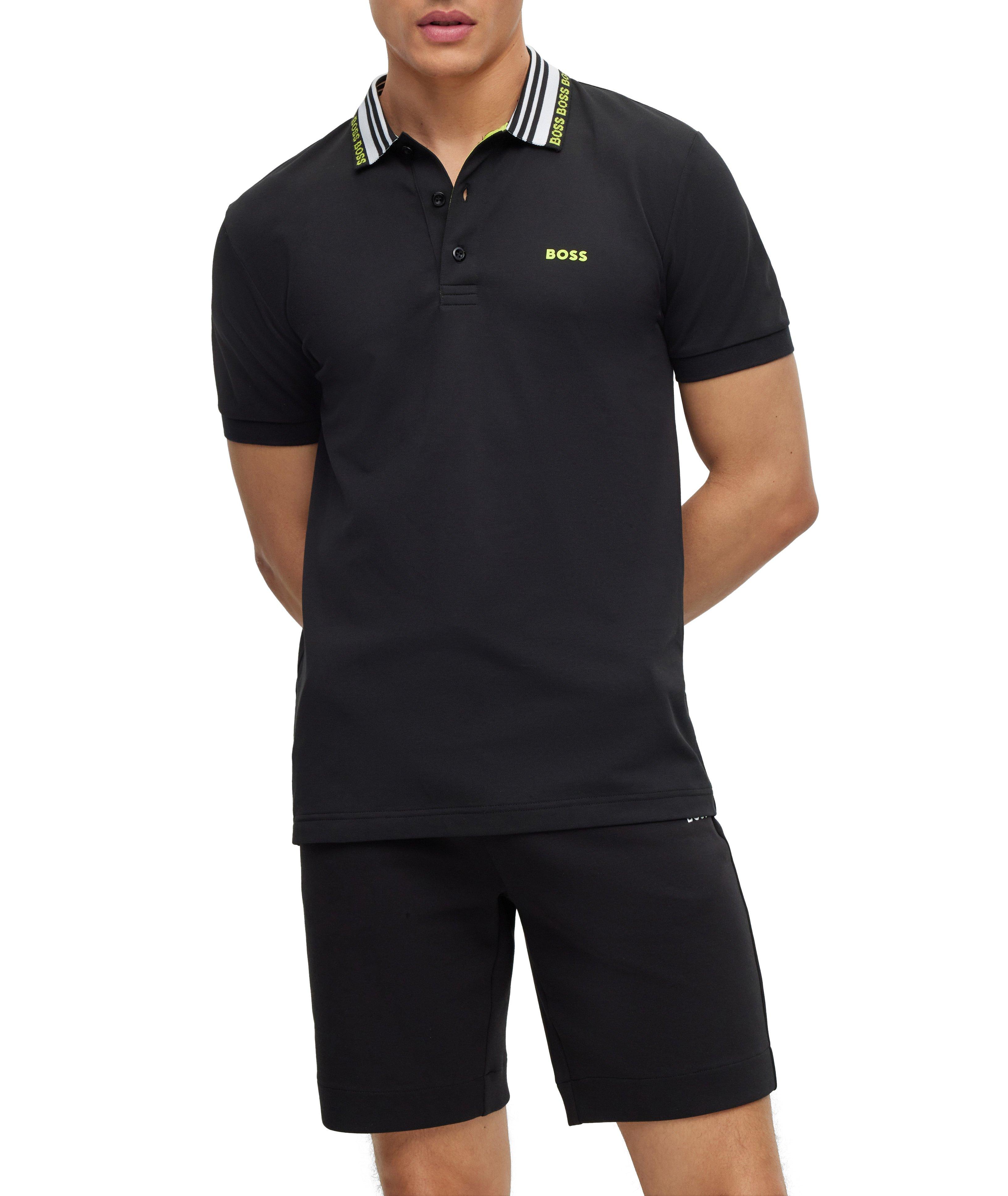 Slim-Fit Logo Embroidered Cotton-Blend Polo image 1