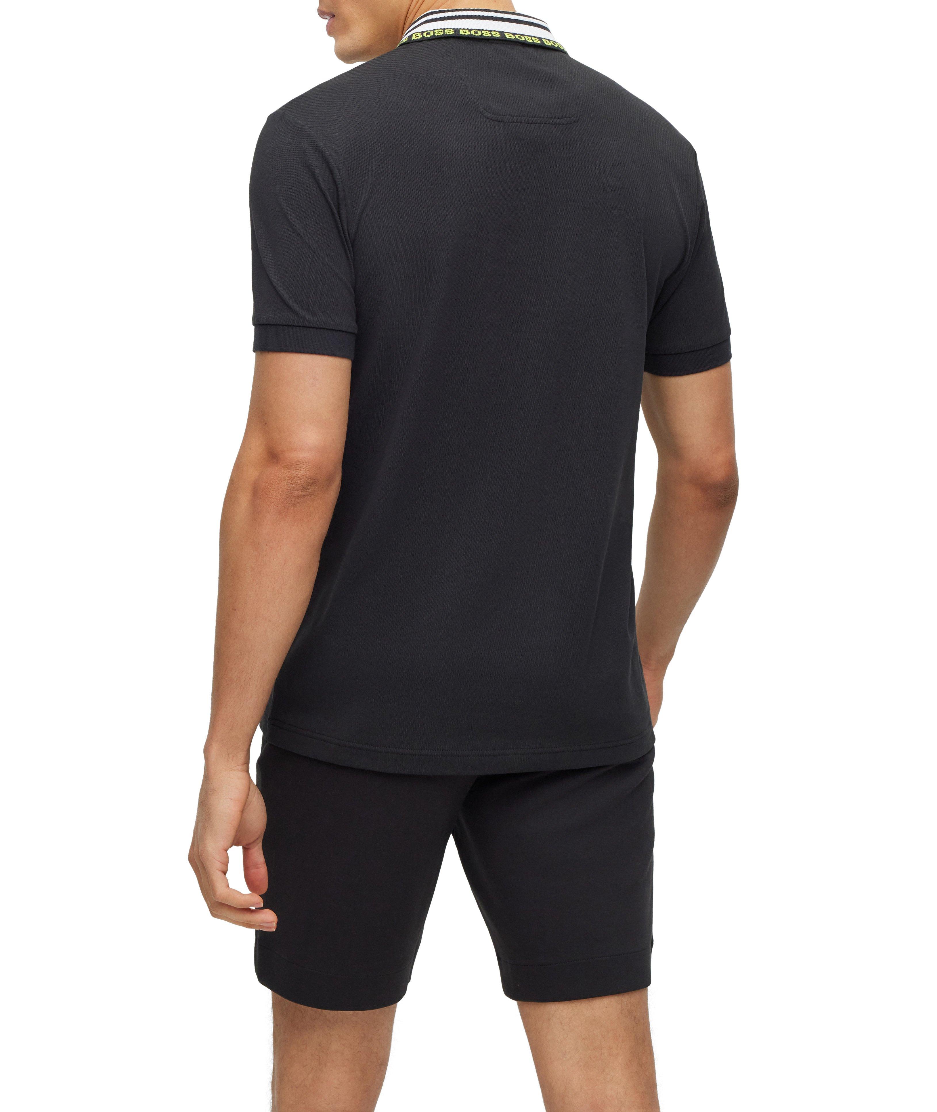 Slim-Fit Logo Embroidered Cotton-Blend Polo image 2
