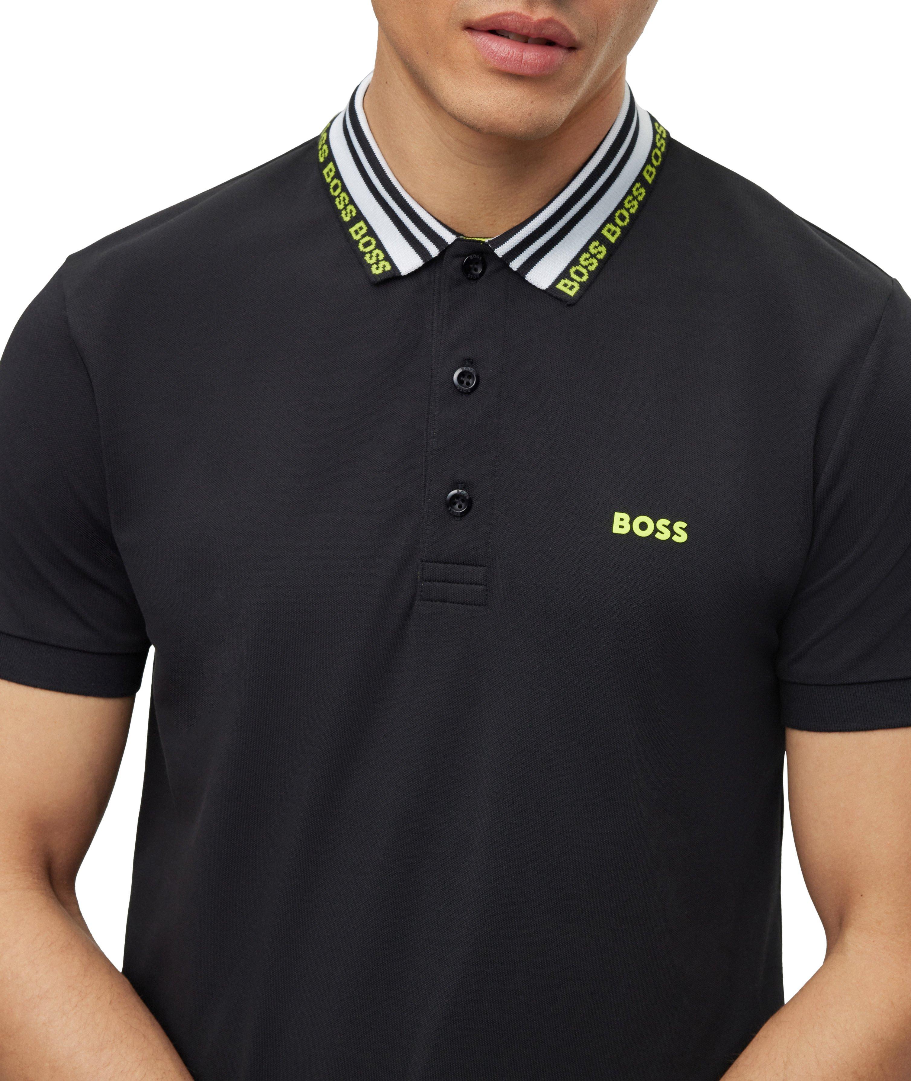 Slim-Fit Logo Embroidered Cotton-Blend Polo image 3
