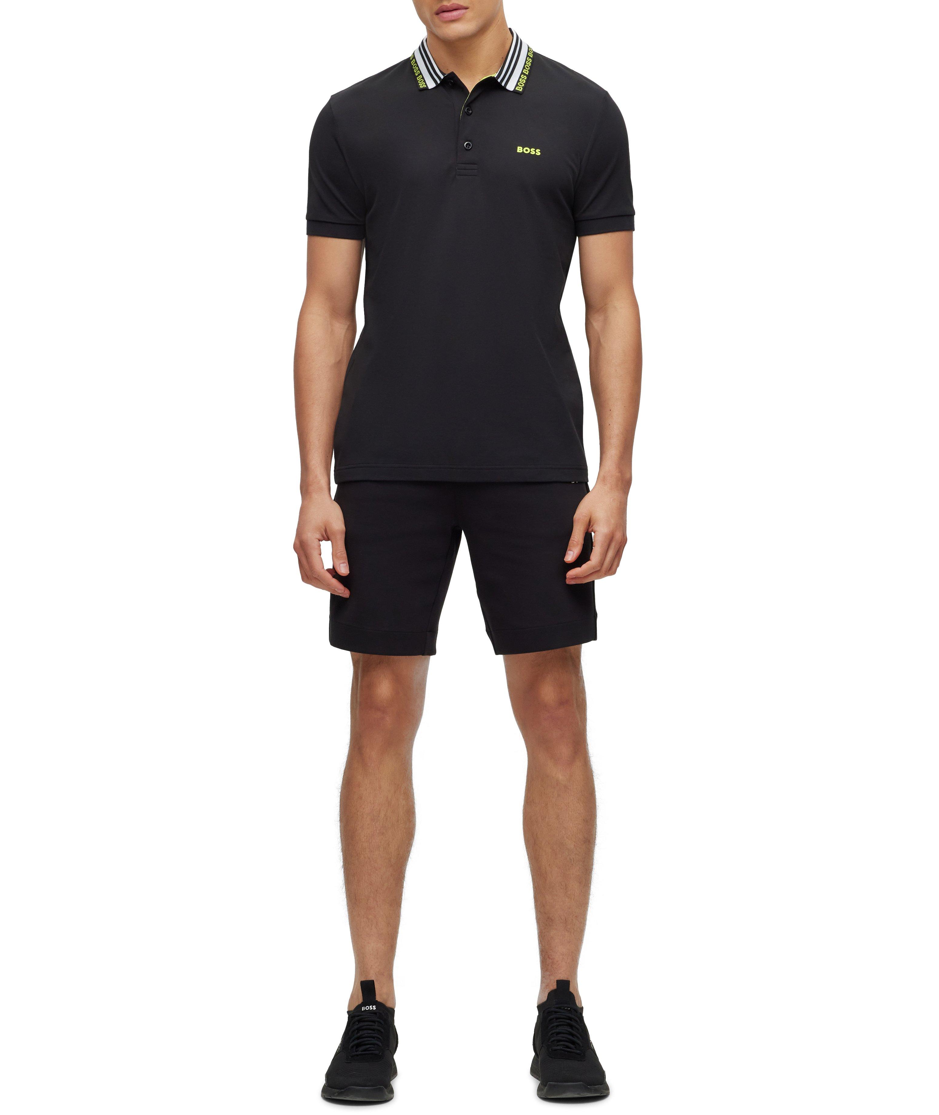Slim-Fit Logo Embroidered Cotton-Blend Polo image 4