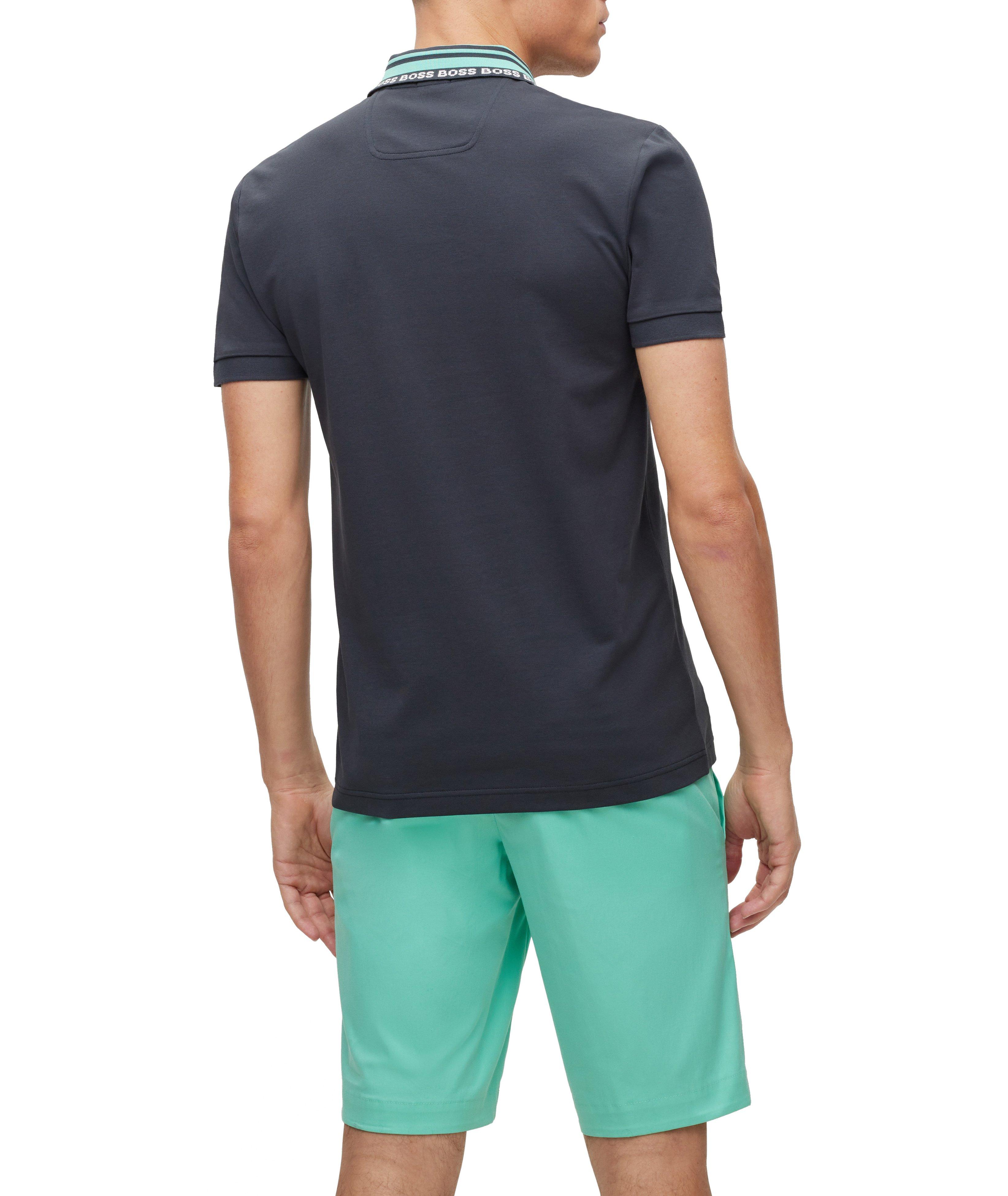 Slim-Fit Logo Embroidered Cotton-Blend Polo image 2