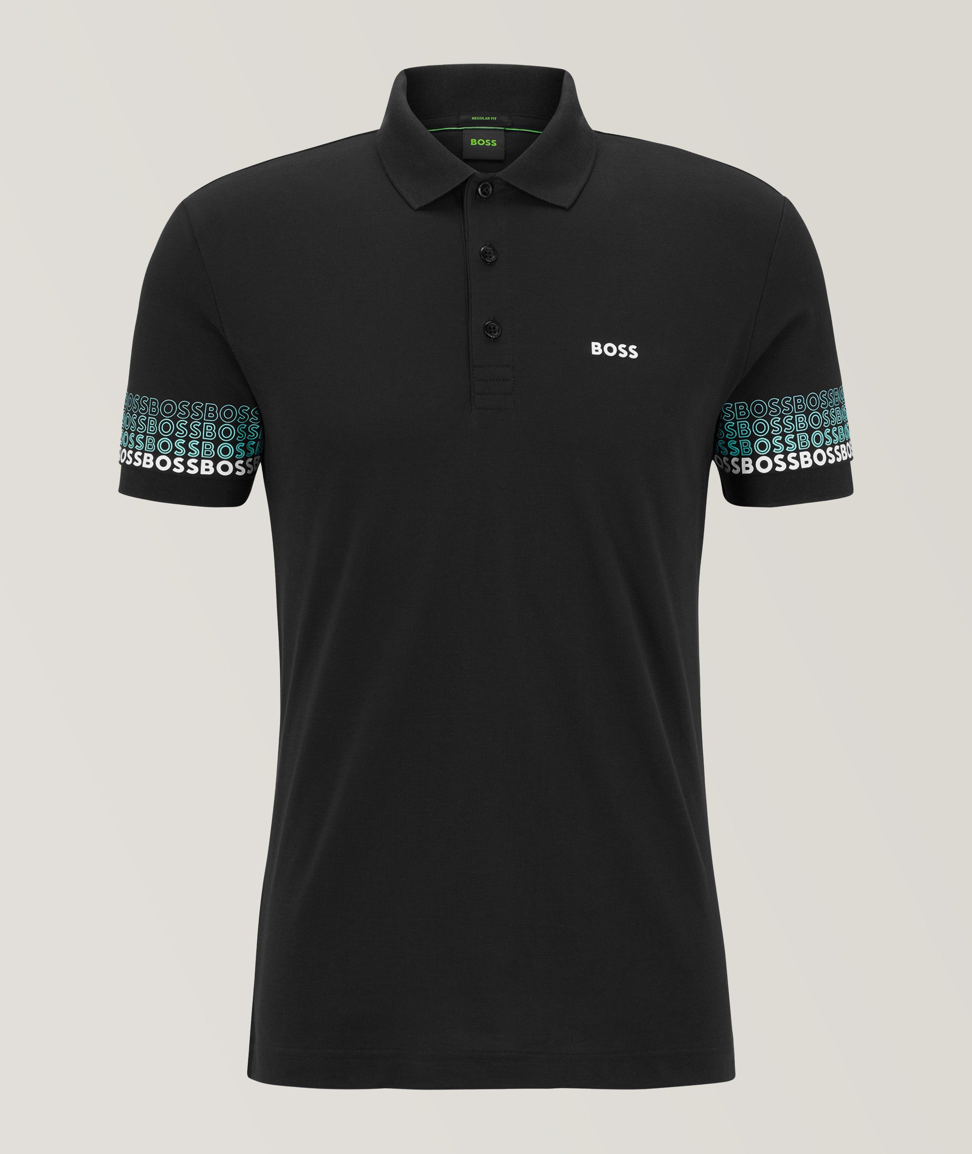 Short-Sleeve Multicoloured Logo Cotton Piqué  Polo image 0