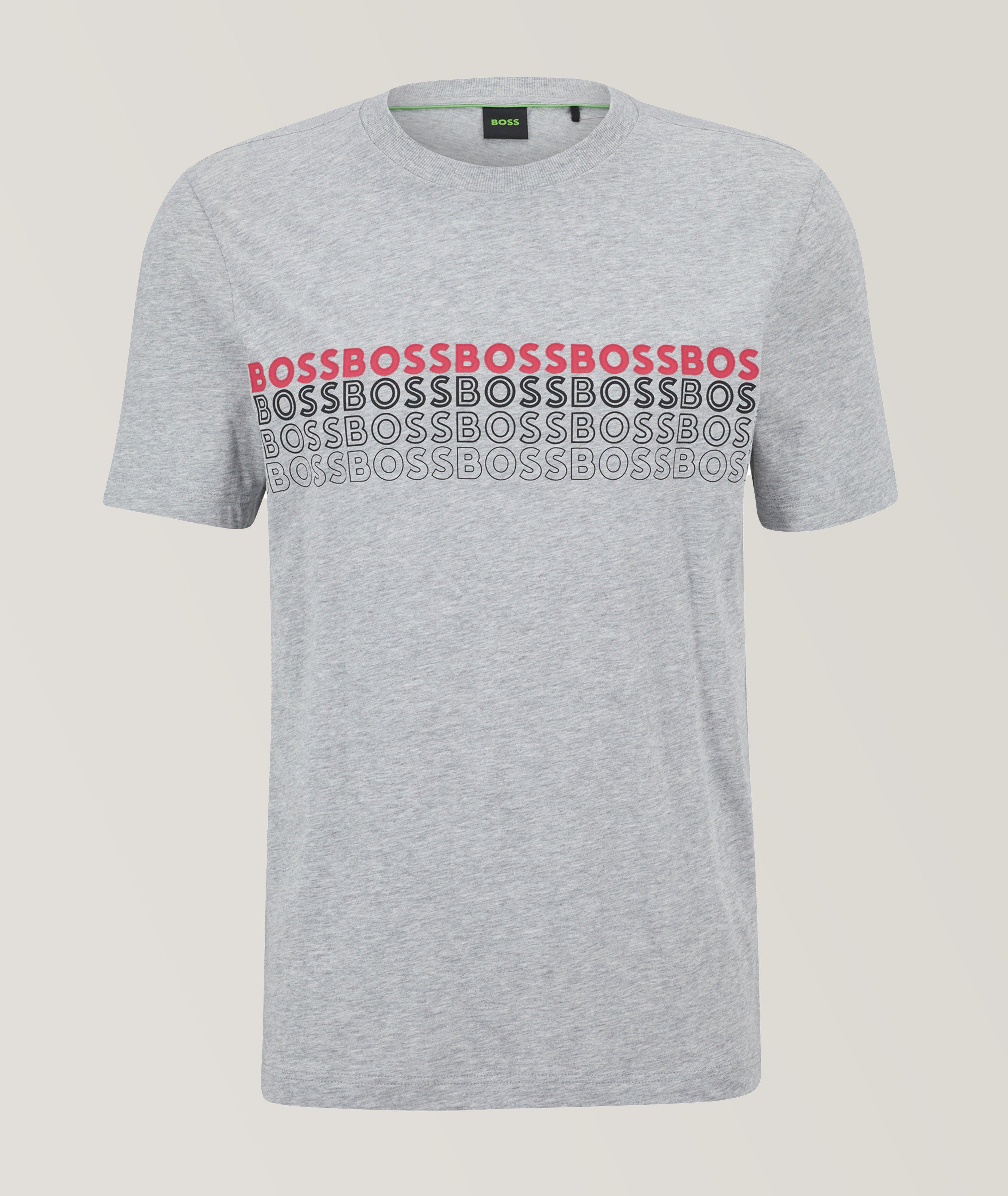 T-shirt à encolure ronde avec logos image 0
