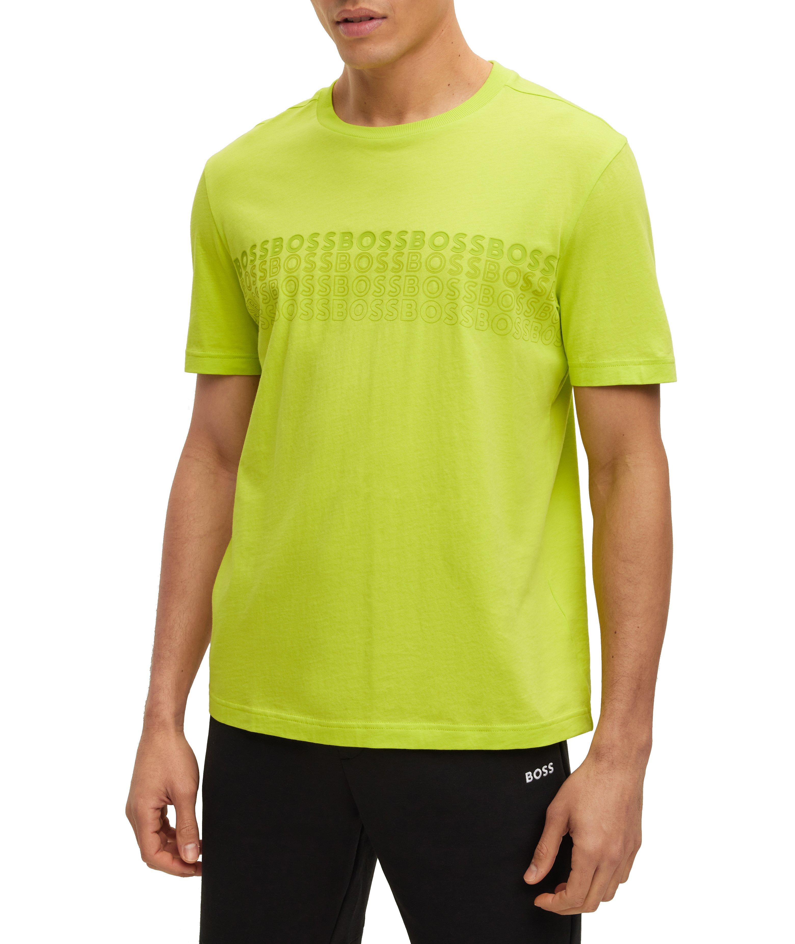 BOSS MultiColoured Logos Crewneck TShirt TShirts Harry Rosen