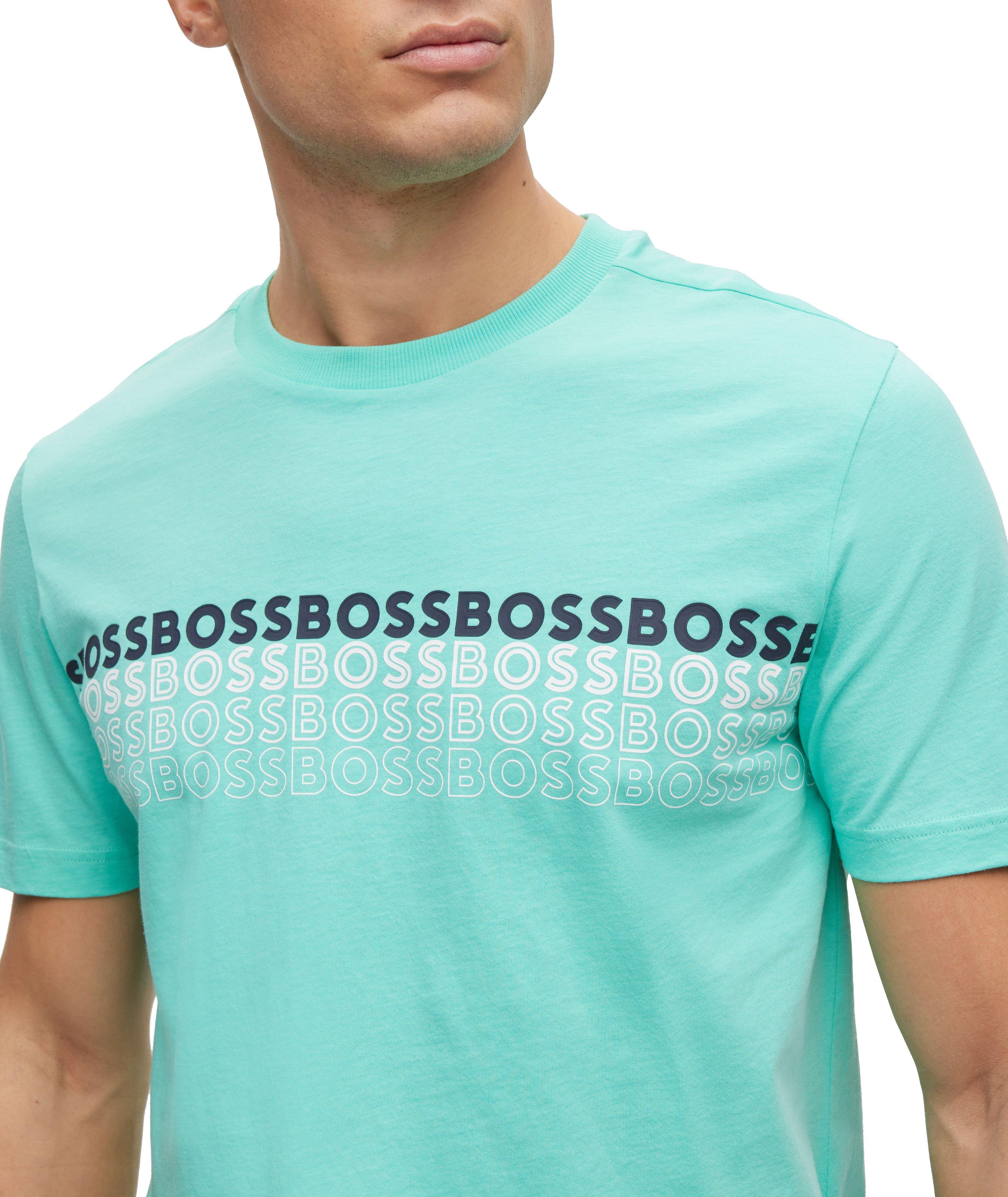 T-shirt en jersey de coton avec logos image 4