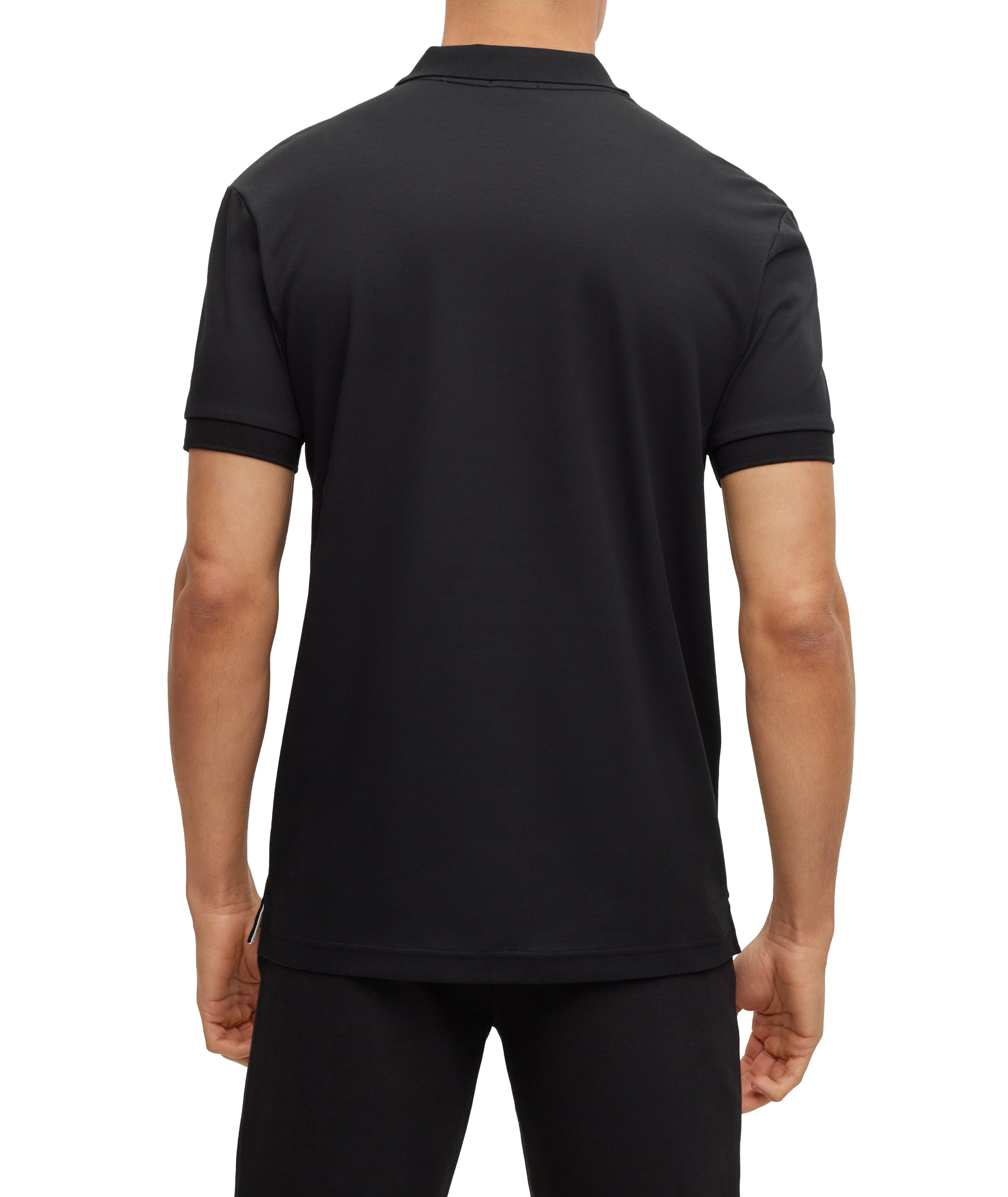 Colourblock Embroidered Logo Interlock Cotton Polo image 3