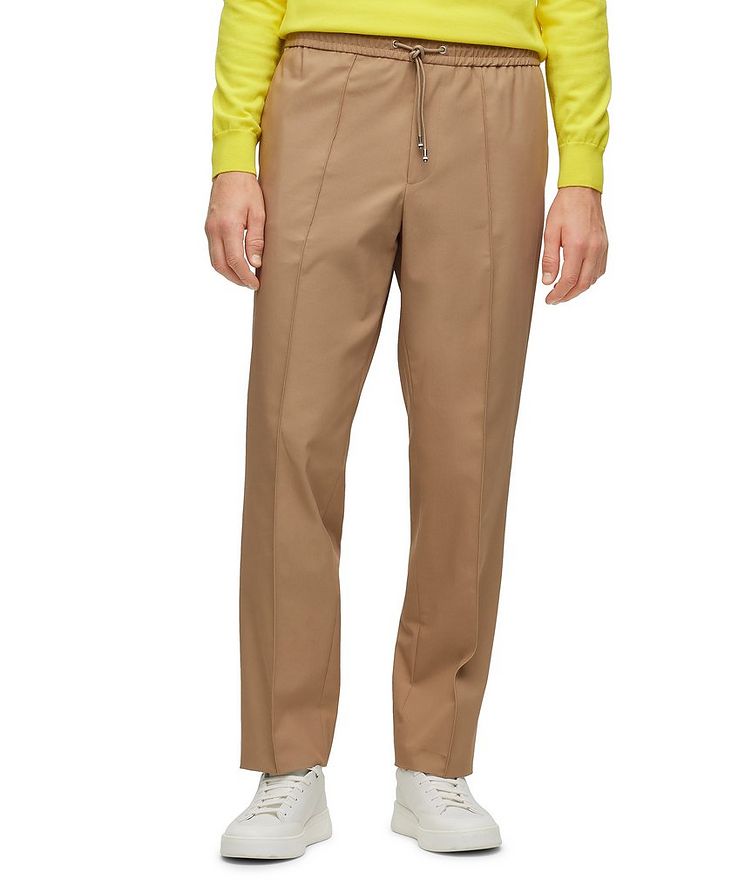 Pleated Cotton-Blend Dress Pants image 2