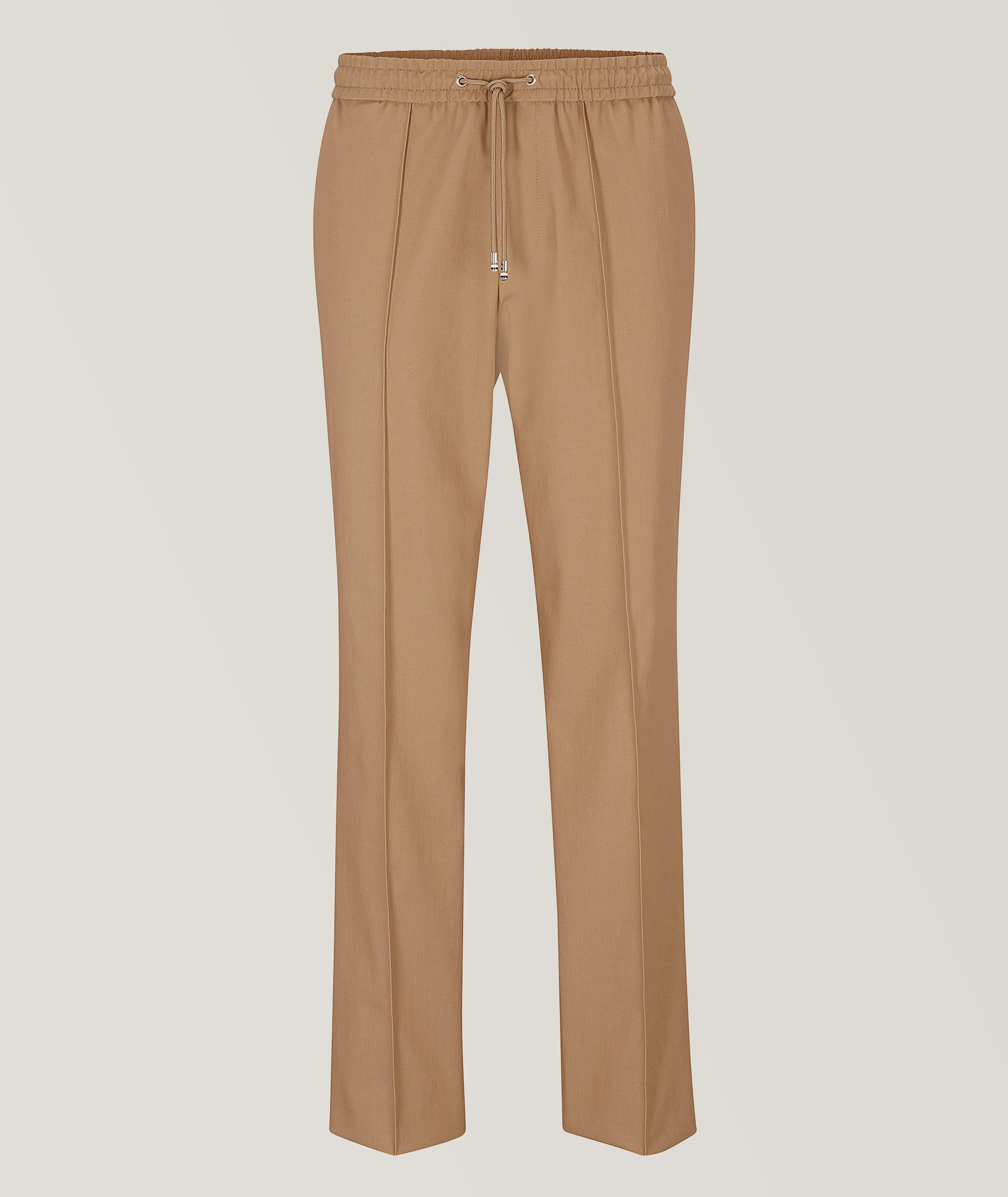 Pleated Cotton-Blend Dress Pants image 0