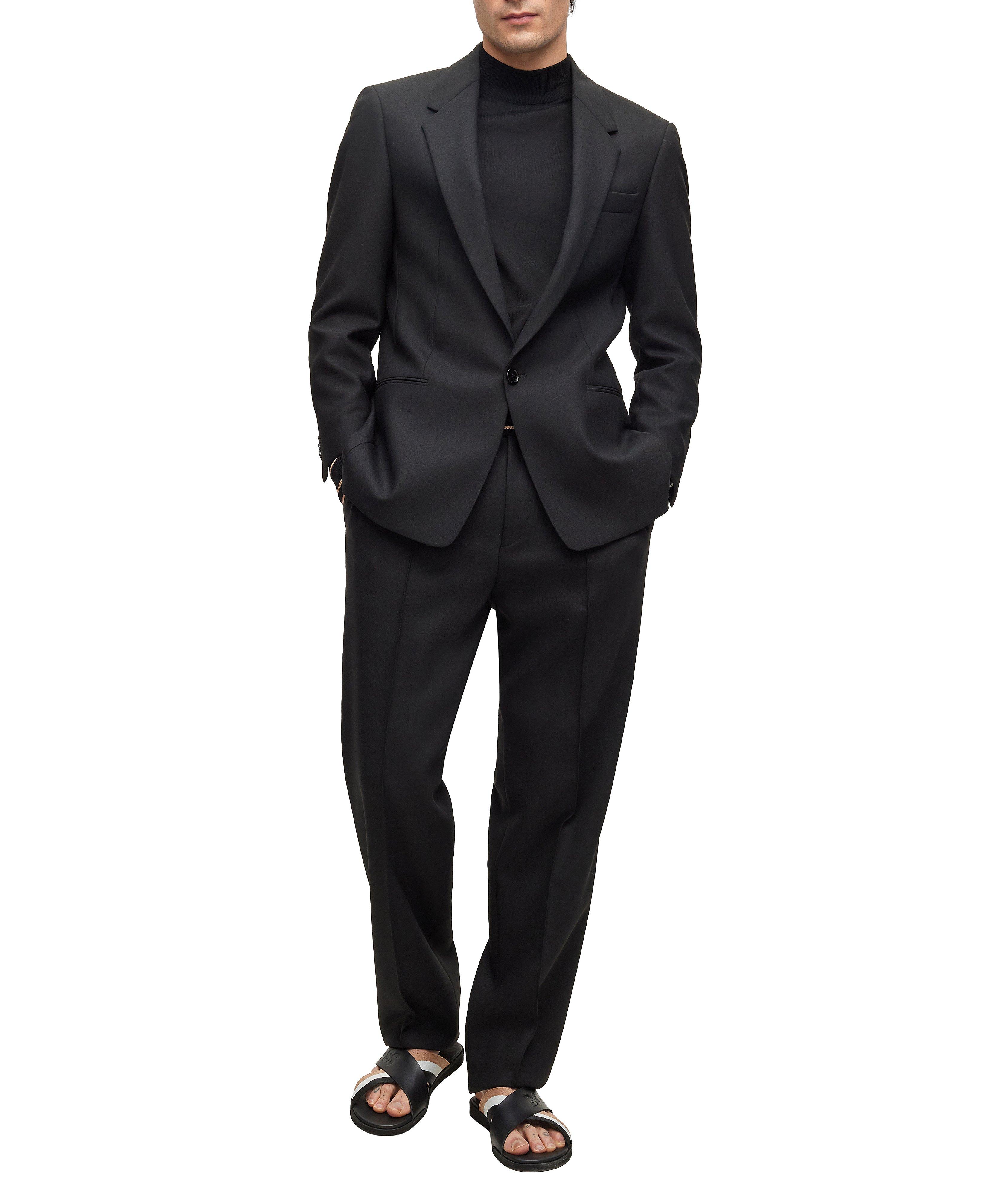 Pleated Stretch-Wool Dress Pants image 1