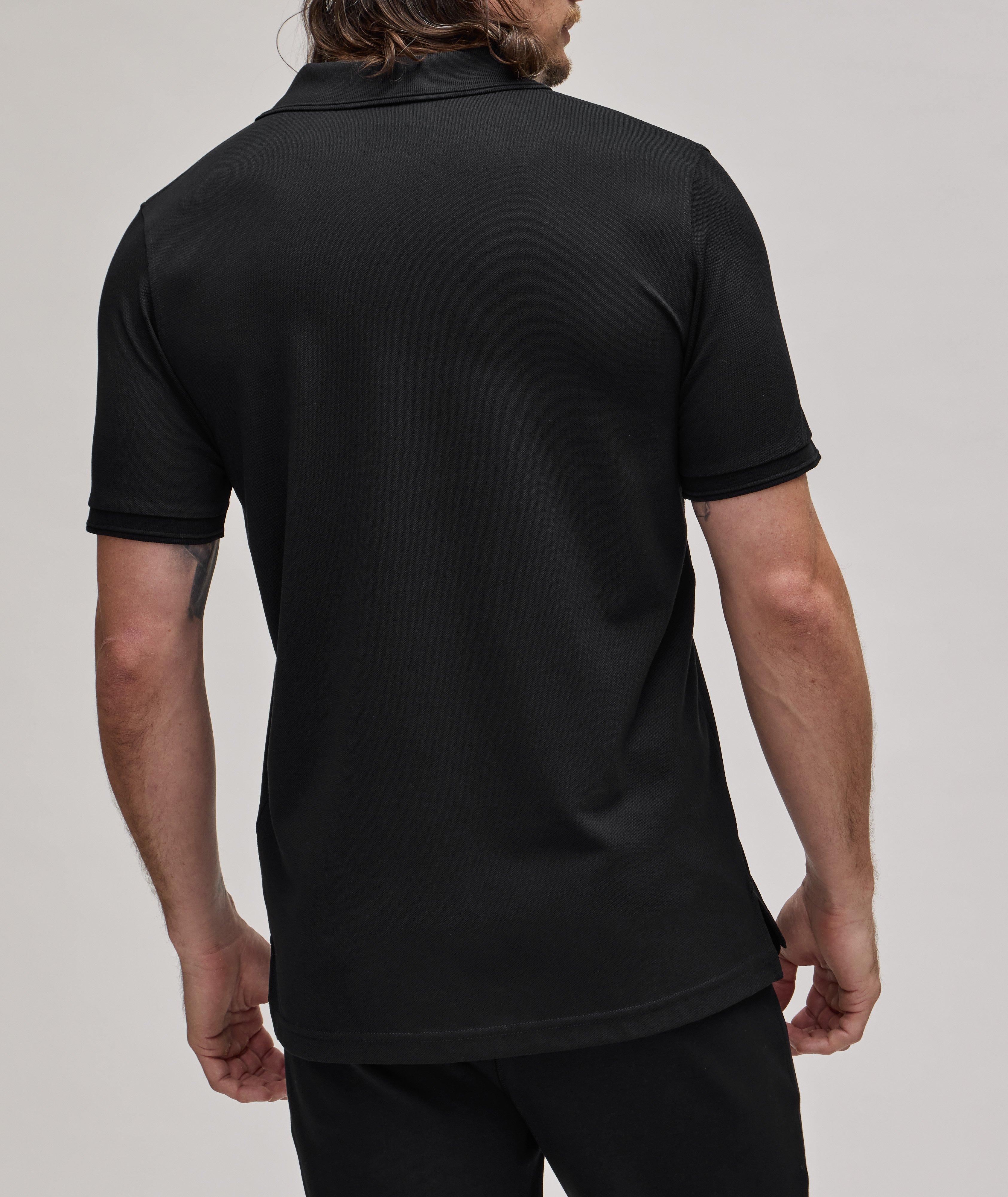 MENS BLACK SANTA MONICA PIQUE POLO | PSYCHO BUNNY