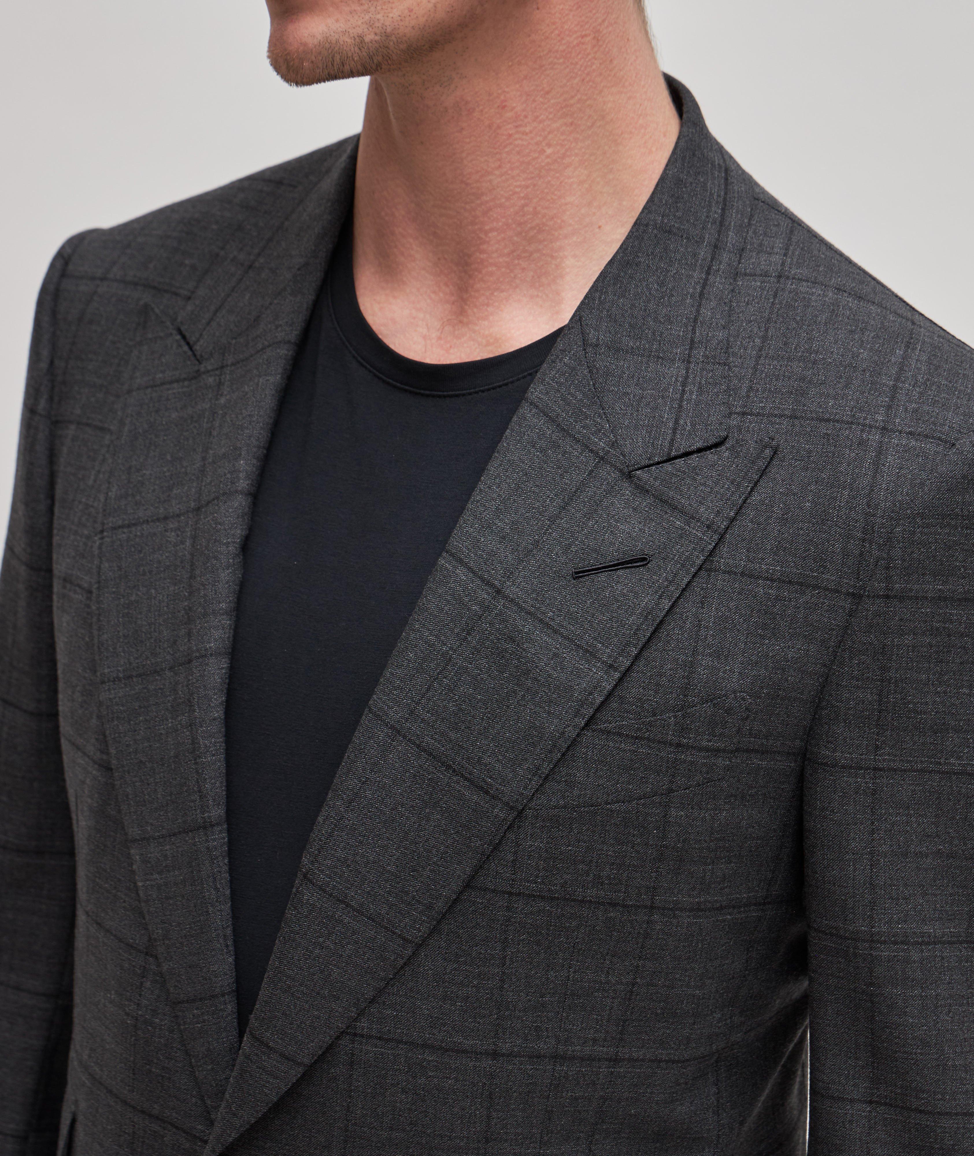 Shelton Windowpane Stretch-Wool Suit image 3