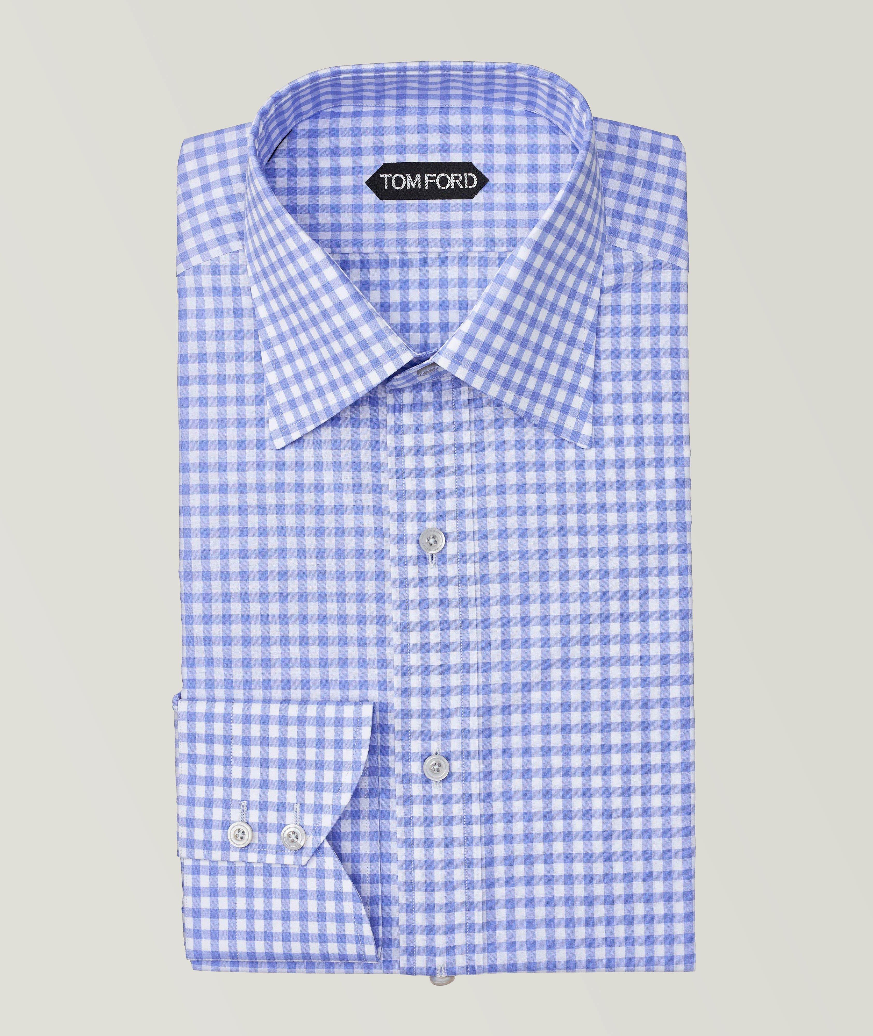 TOM FORD Slim-Fit Gingham Dress Shirt