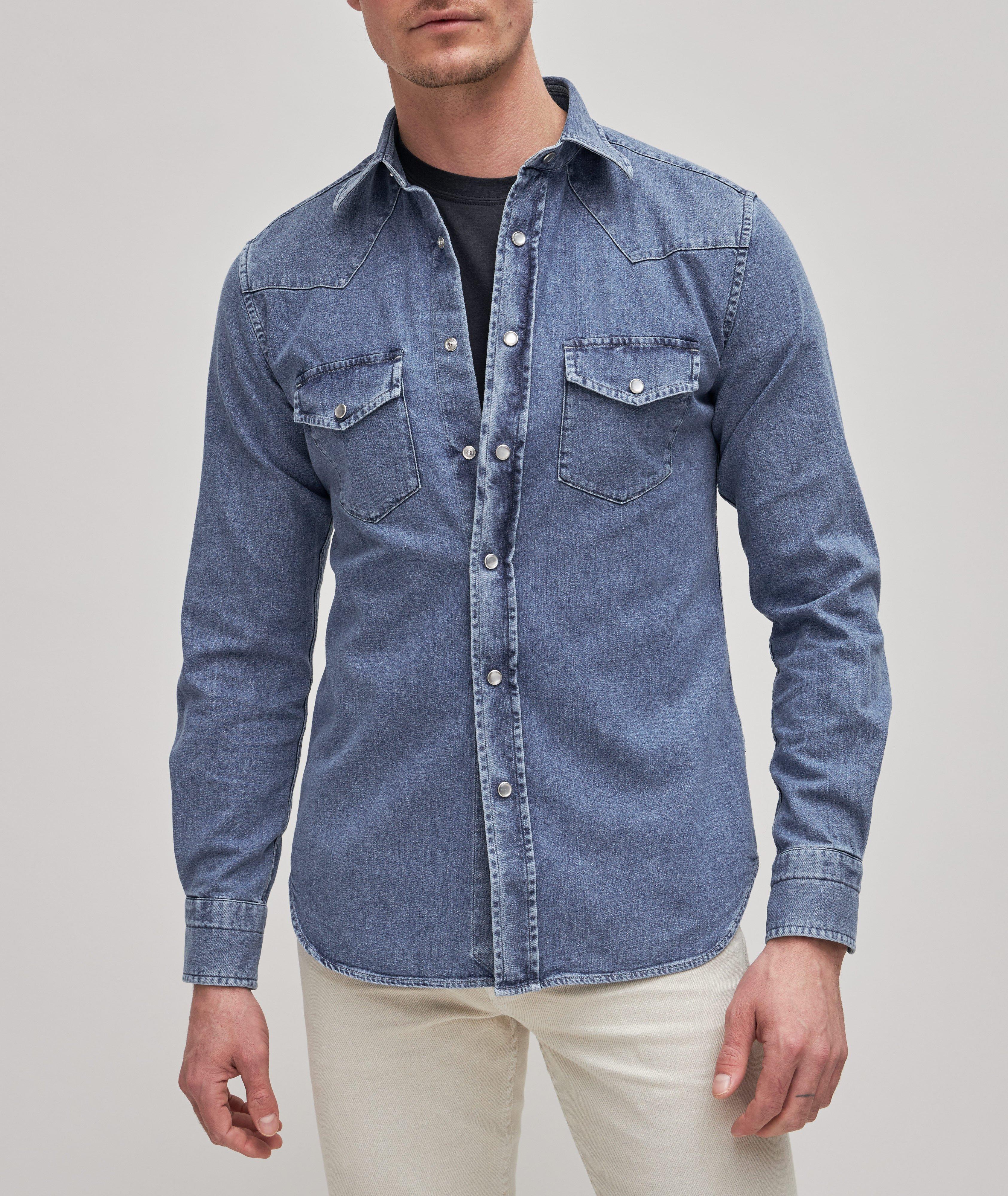 Slim Fit Demin Leisure Shirt image 2