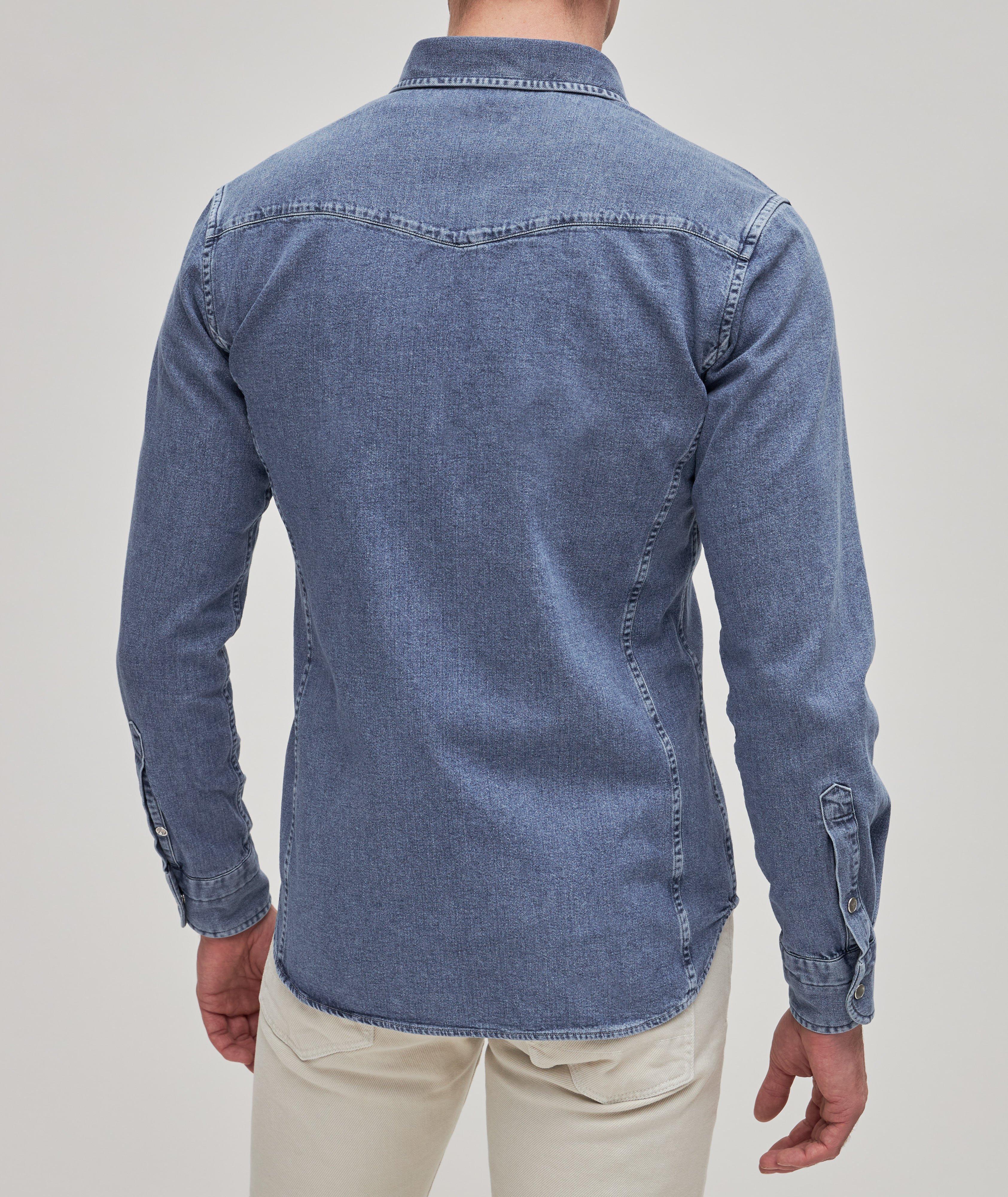Slim Fit Demin Leisure Shirt image 3