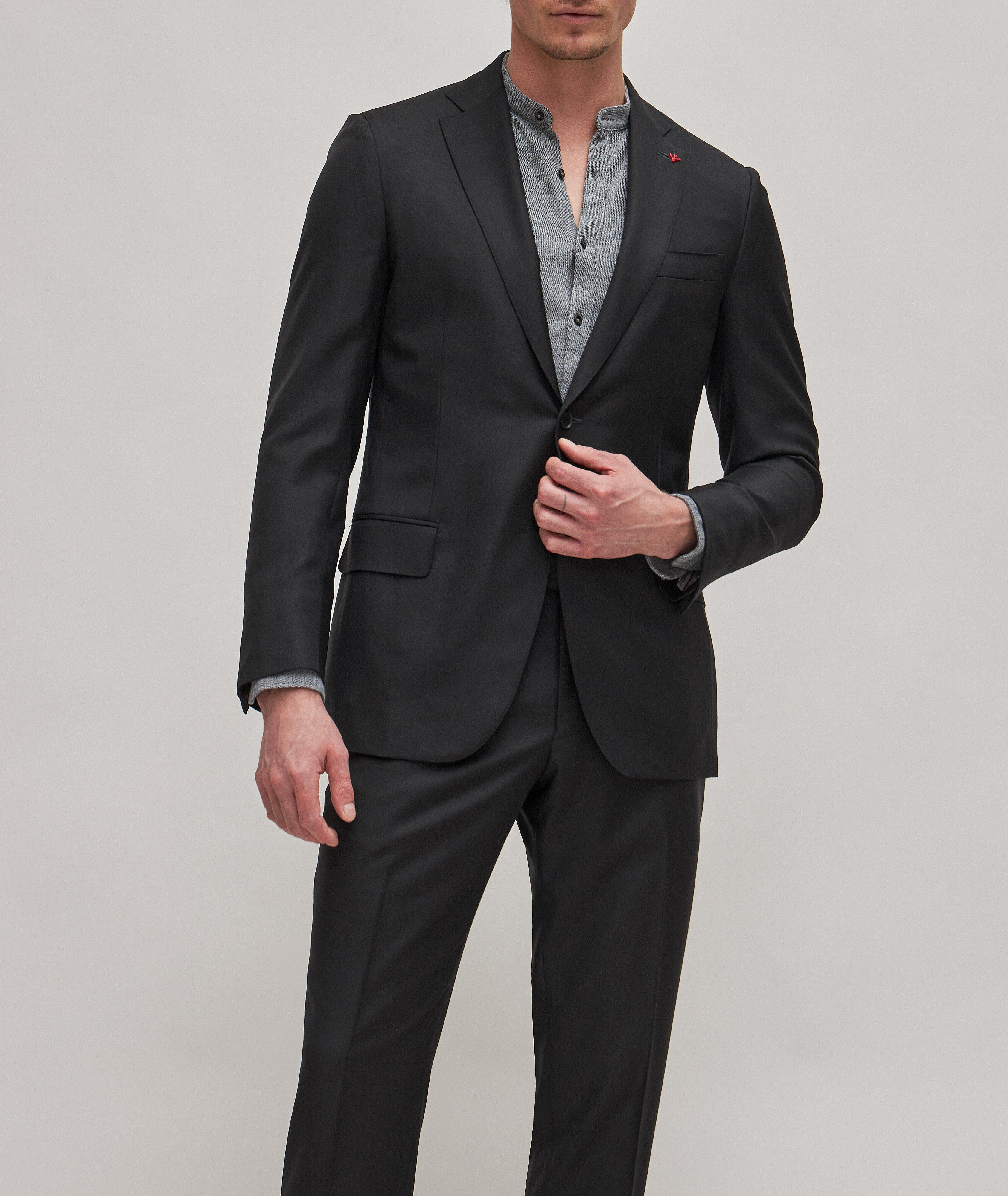 Canali Capri Mélange Twill Solid Slim Fit Suit