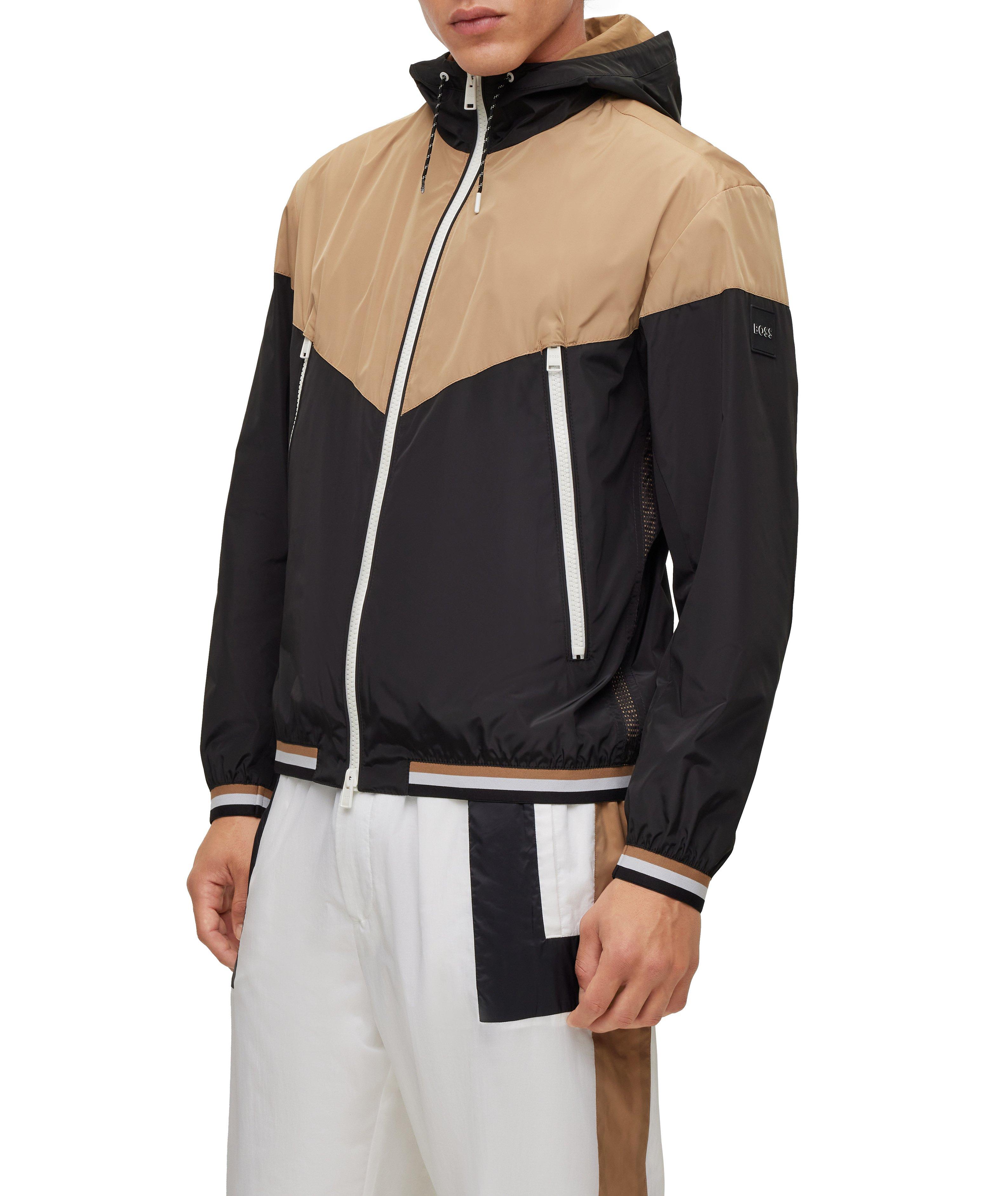 Colourblock Water-Repellent Hooded Jacket image 1