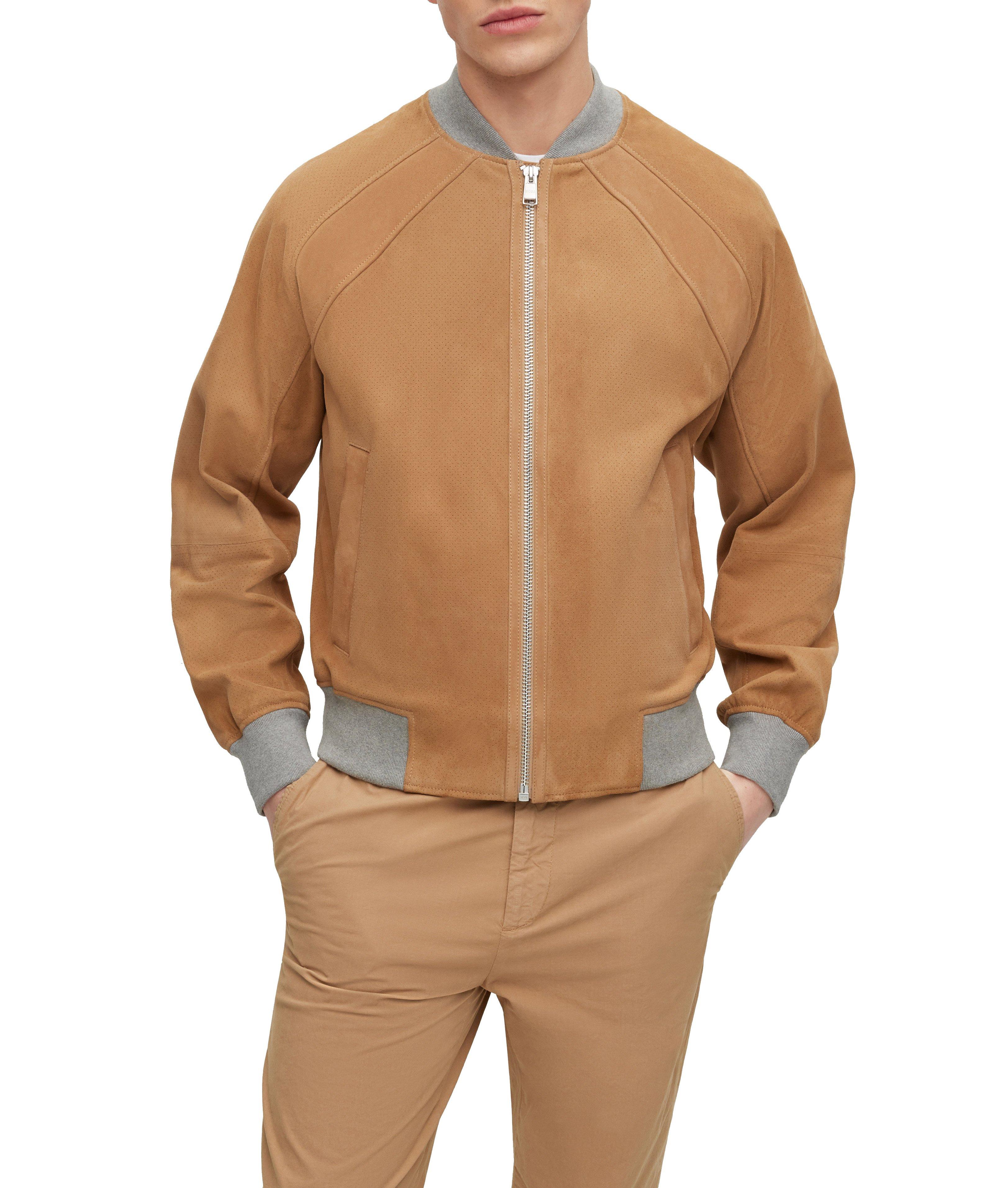 Jersey Goat-Suede Bonded Jacket image 1