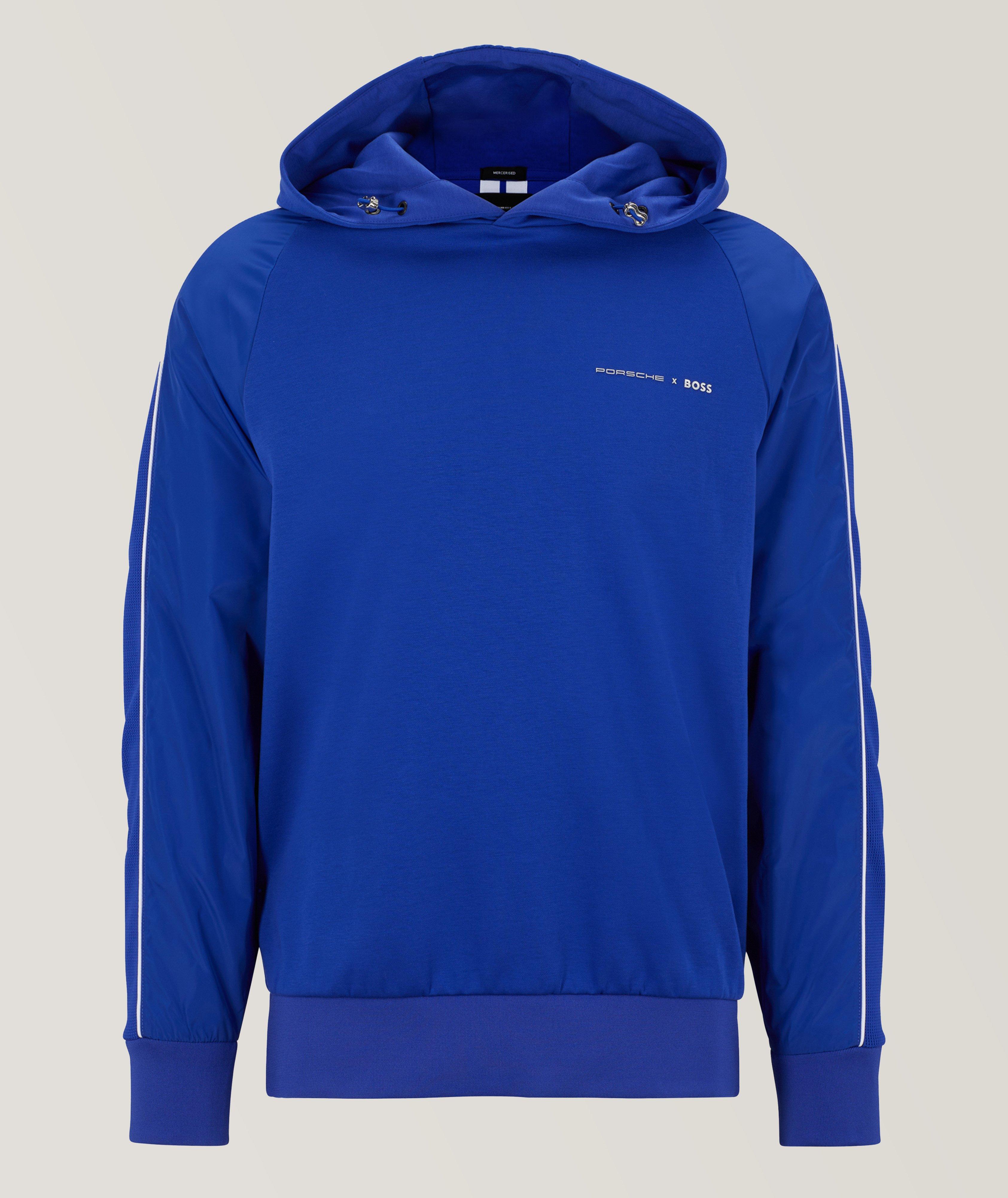 Porsche Collection Water-Repellent Cotton-Blend Hooded Sweater image 0