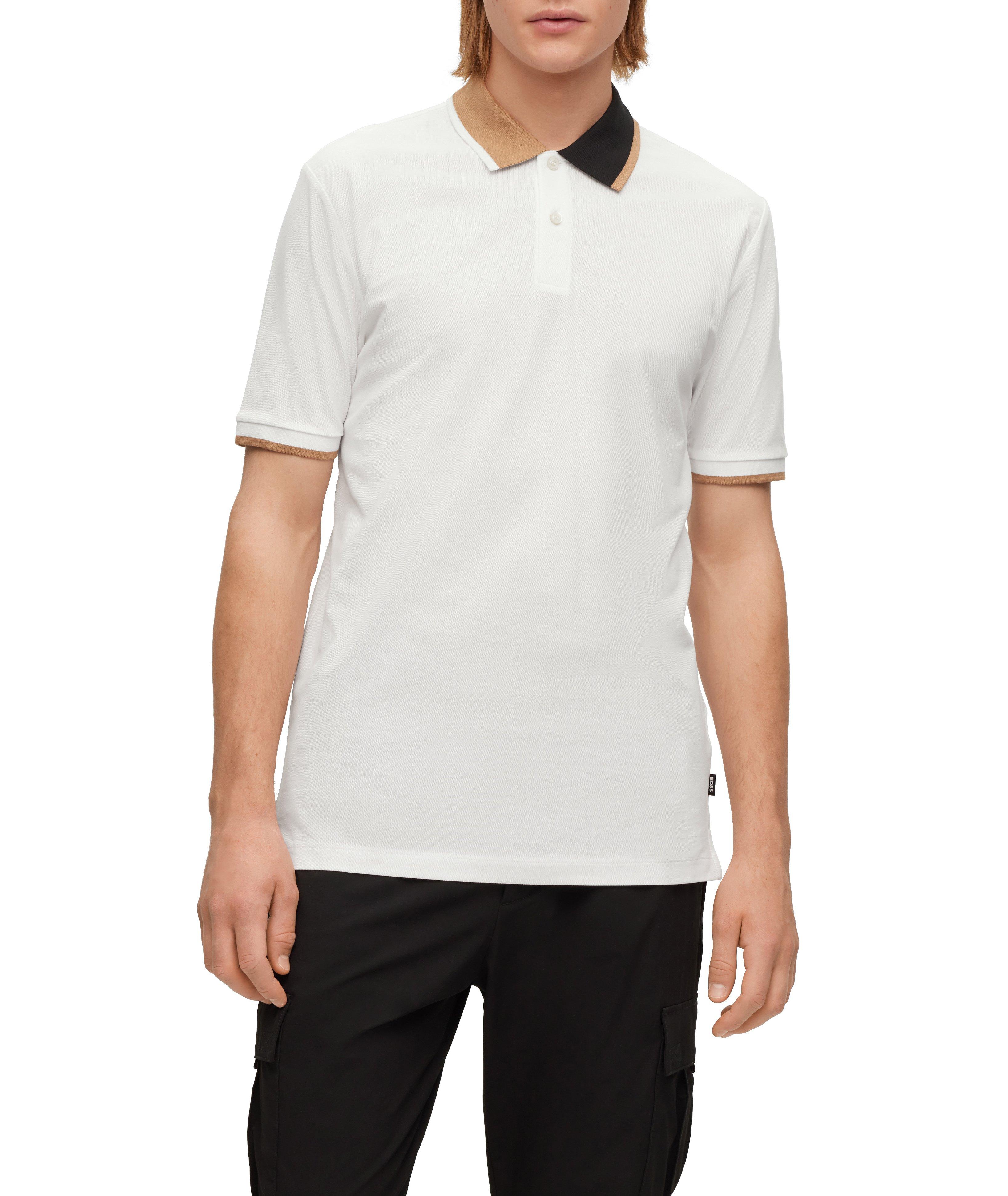 Colourblock Cotton Piqué Polo image 1